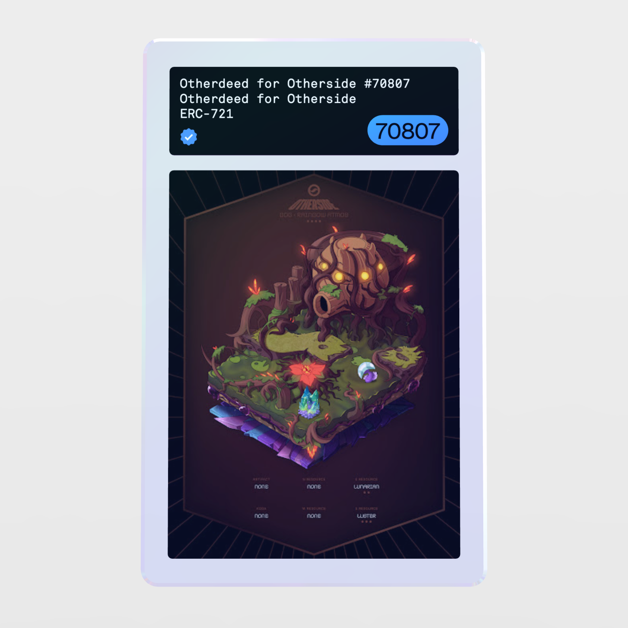 Minter Token - Otherdeed for Otherside #70807