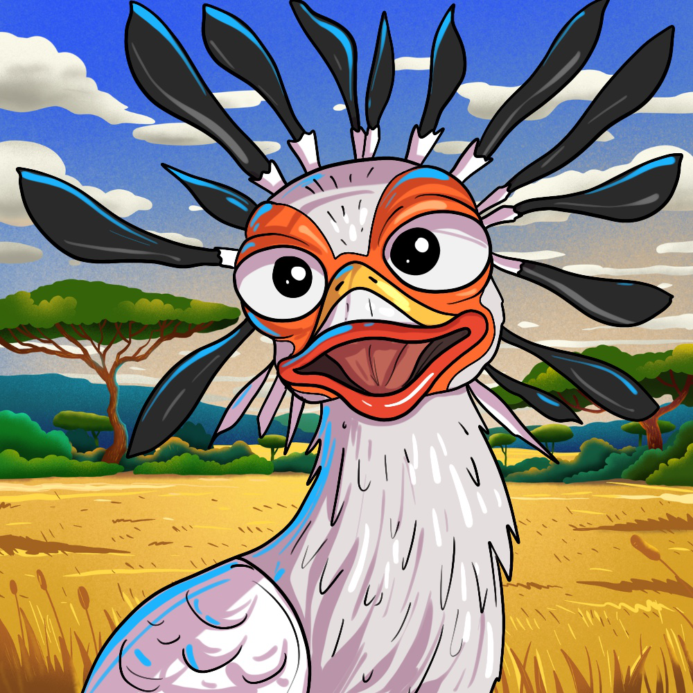 Secretary Bird Pepe