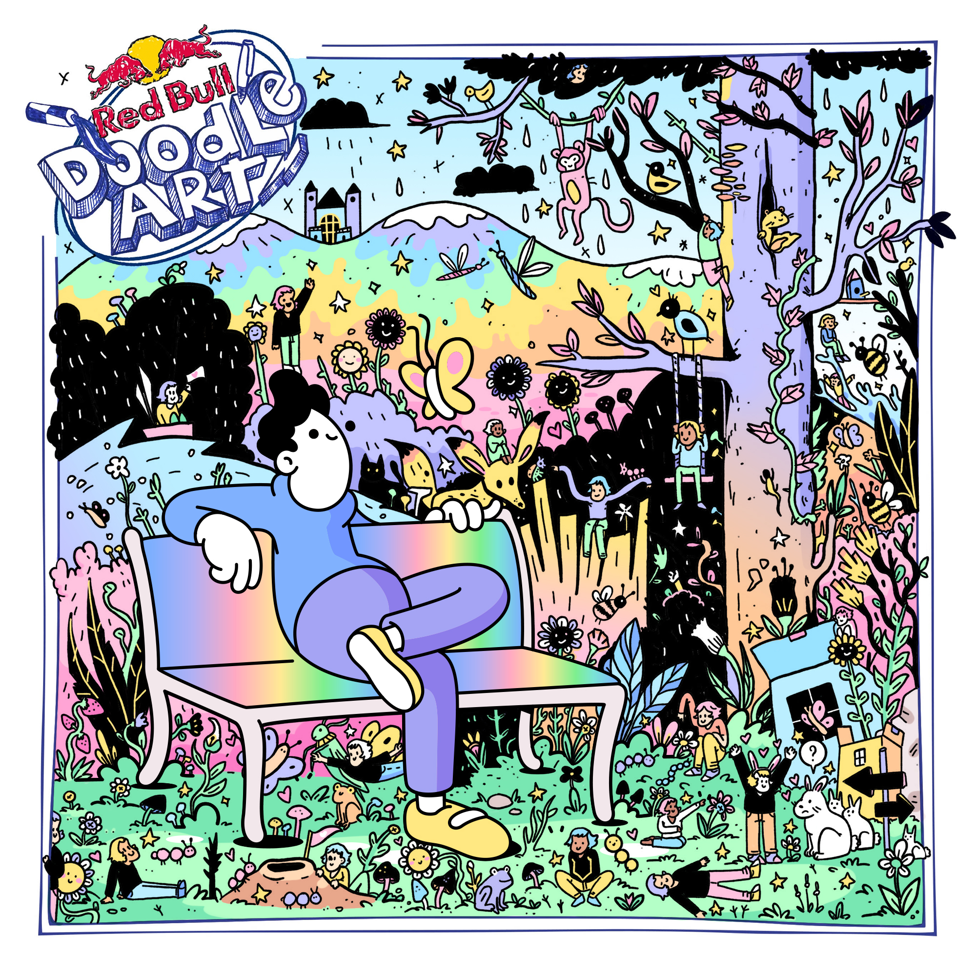 Red Bull Doodle Art Collection mentored by Burnt Toast #9928/12935