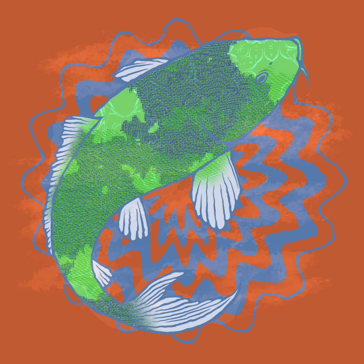 Generative patterns "NISHIKIGOI" #8972