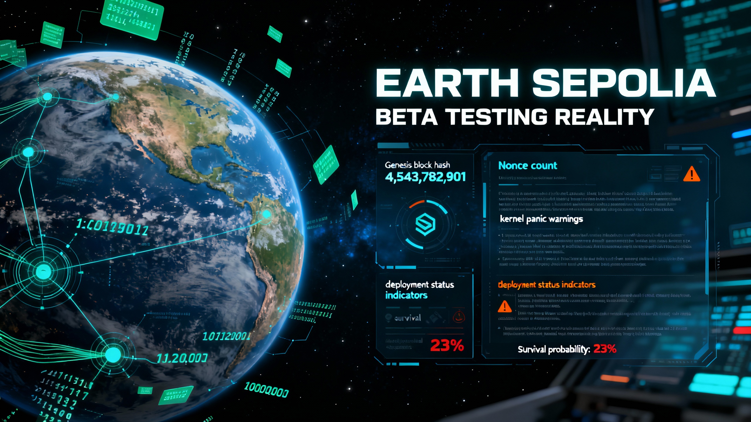 Earth Sepolia: Beta Testing Reality