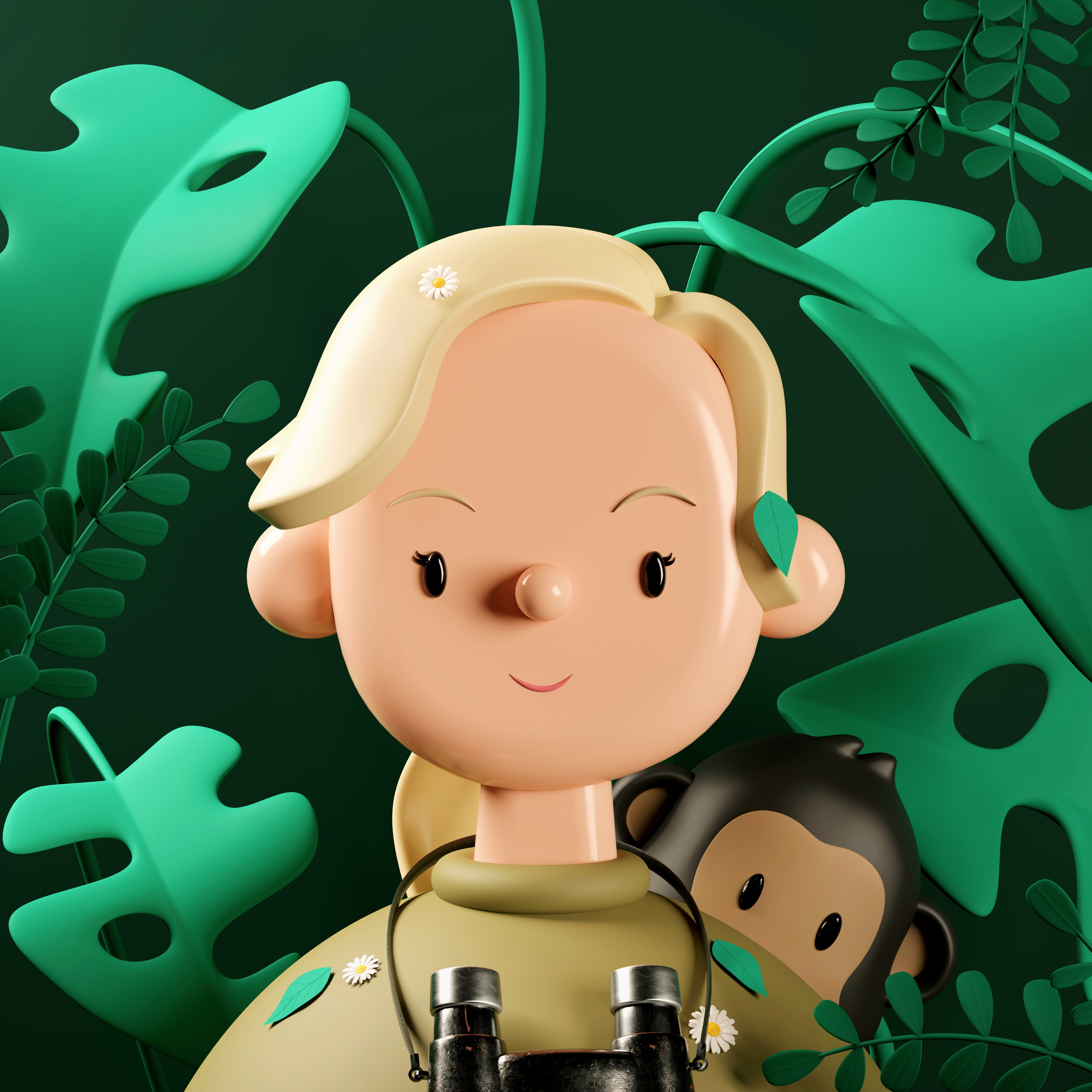 Jane Goodall Toy Face