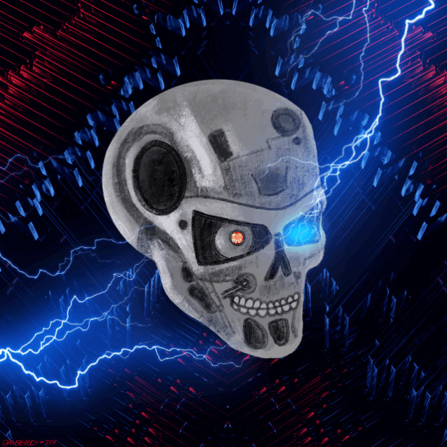 Gangland Skull #254 - by Eddie Gangland