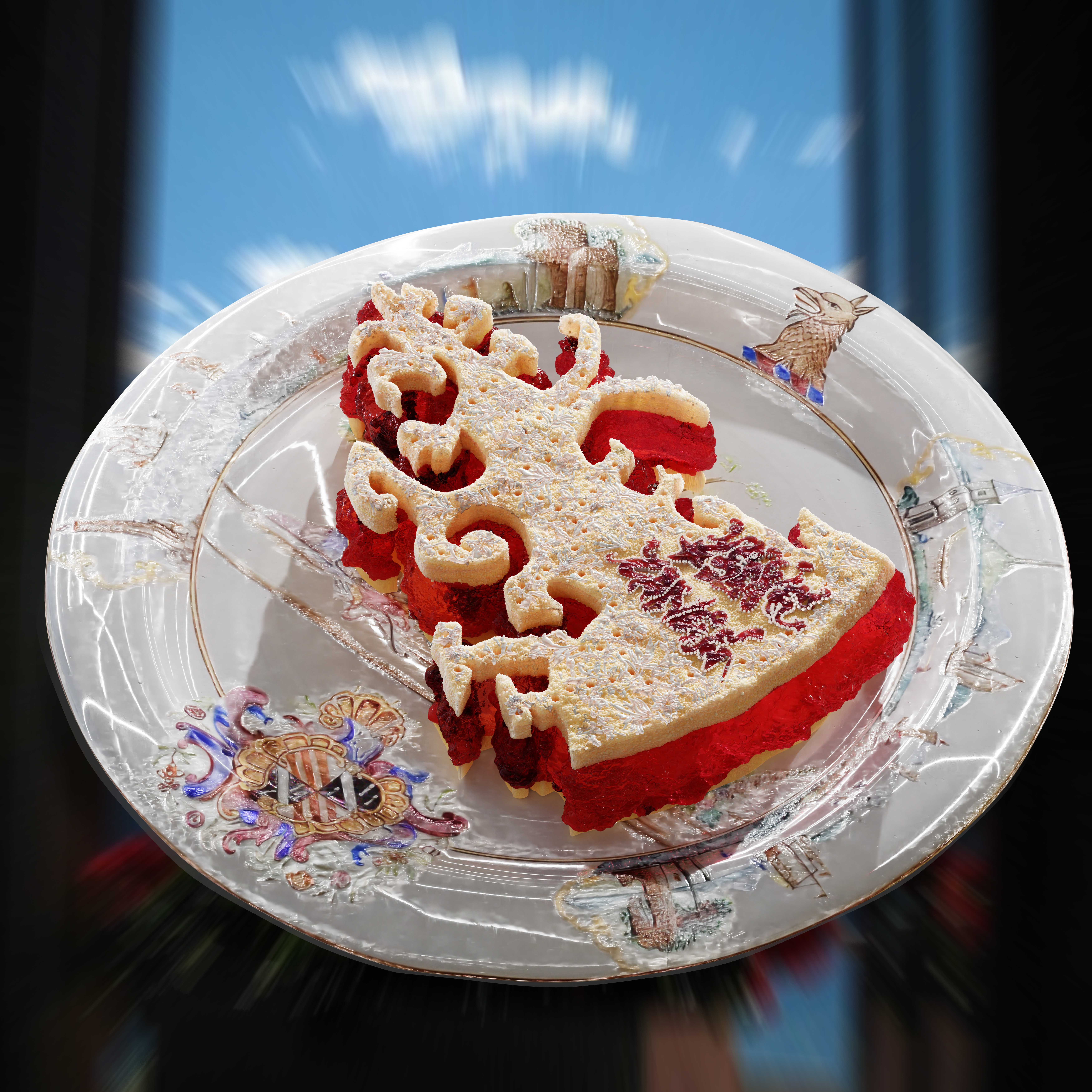 Porcelain Plate Pie Key 17