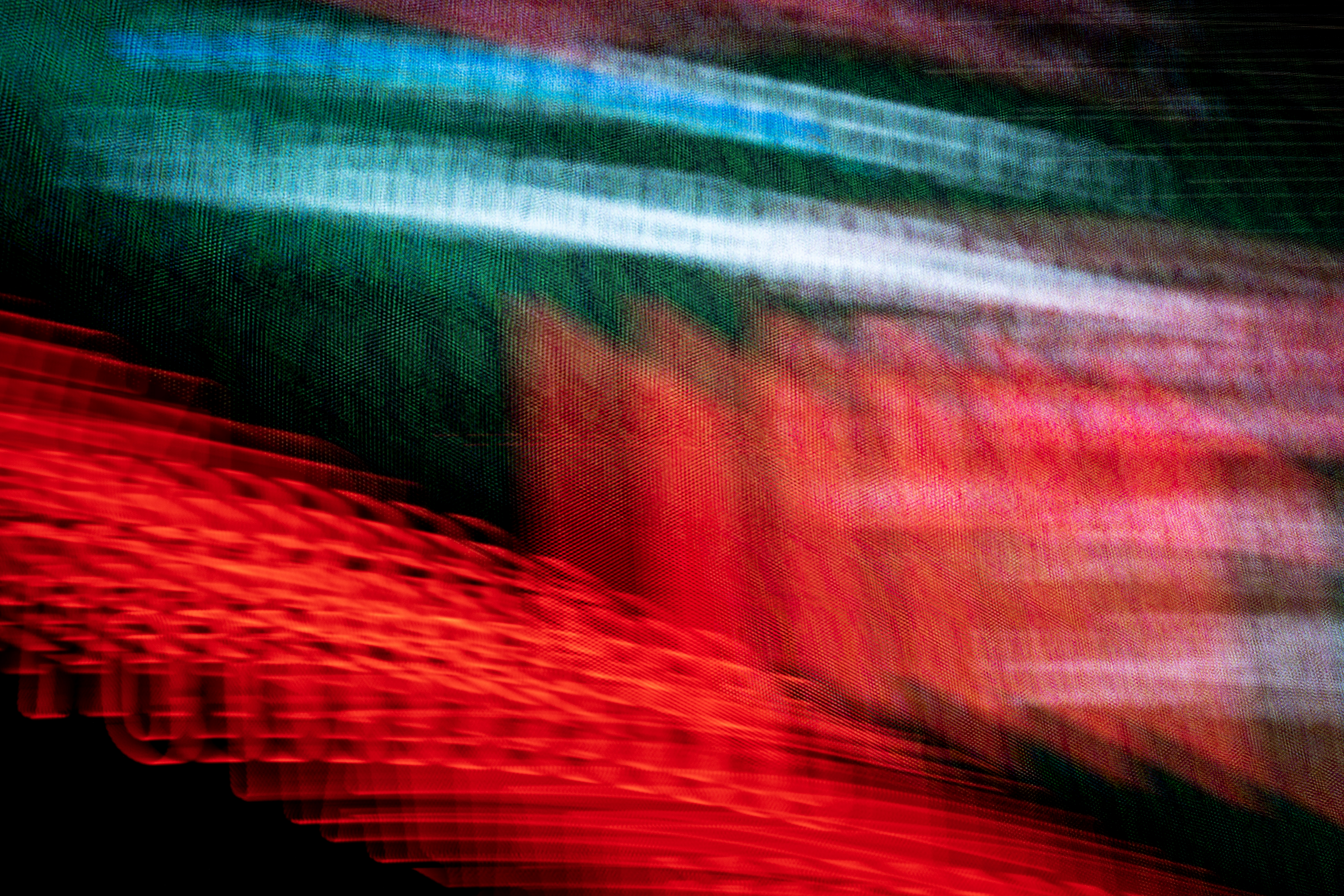 Red:Cyan:Green|Canvas Transmissions of Light