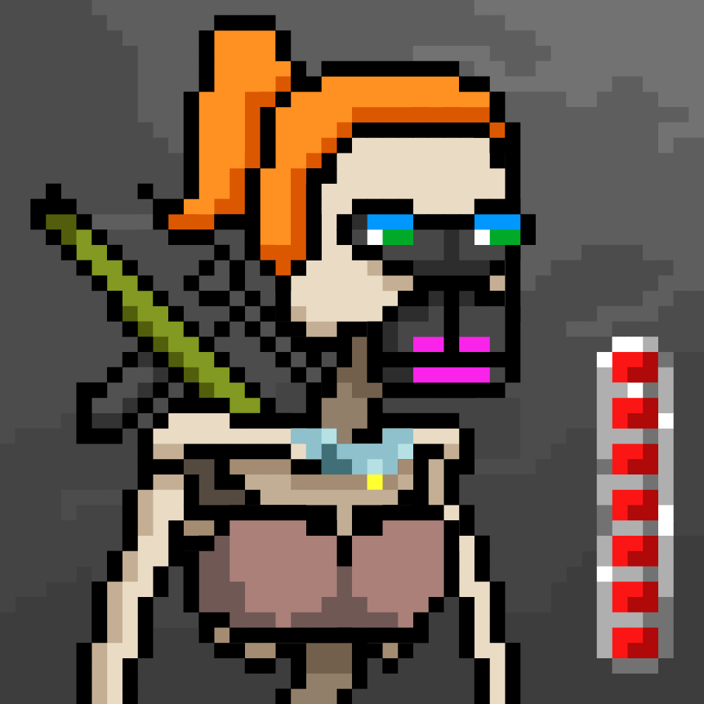 Ordinal Ladies Skull #6285