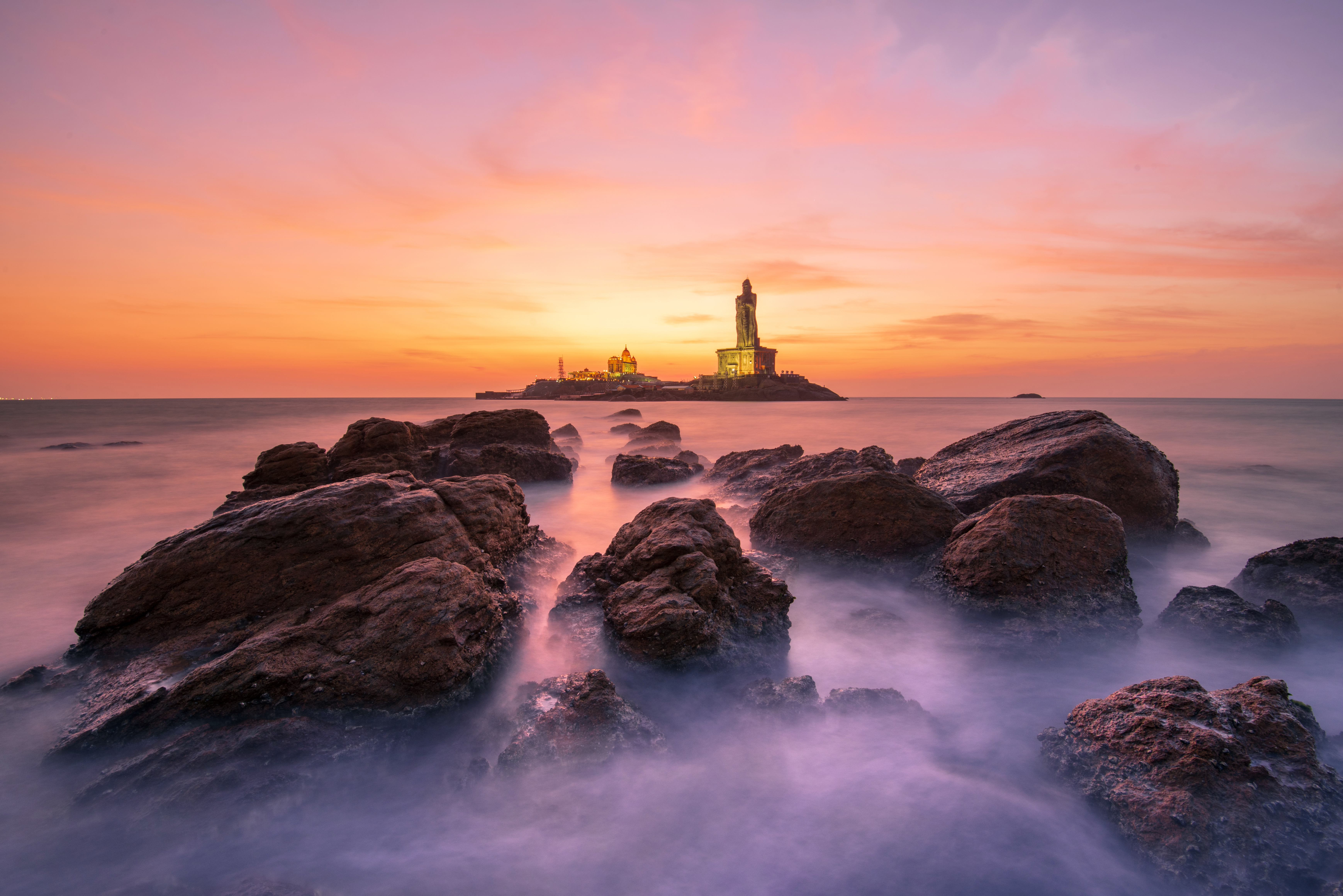 The first light from Cape Comorin
