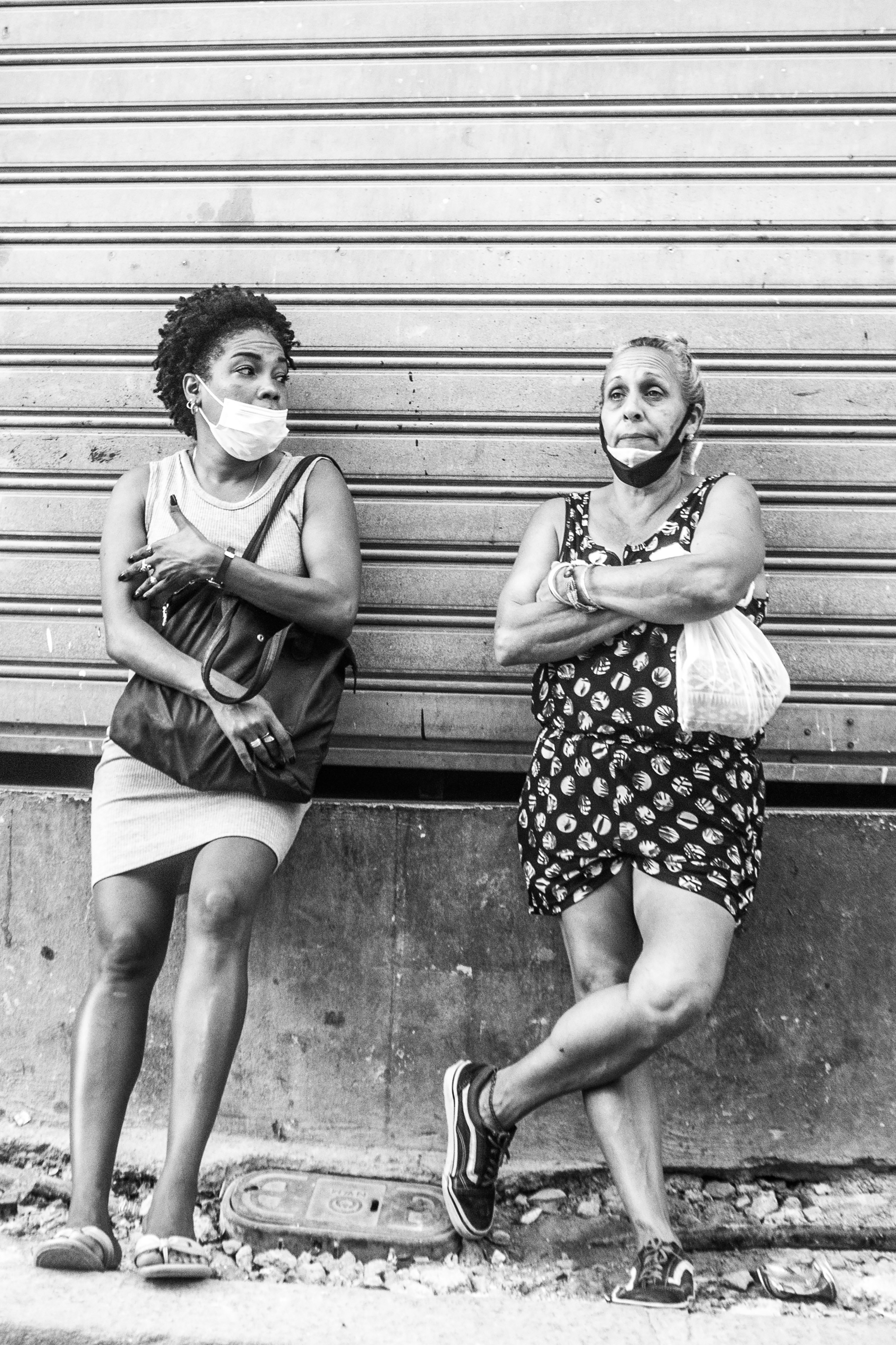 Two women are waiting