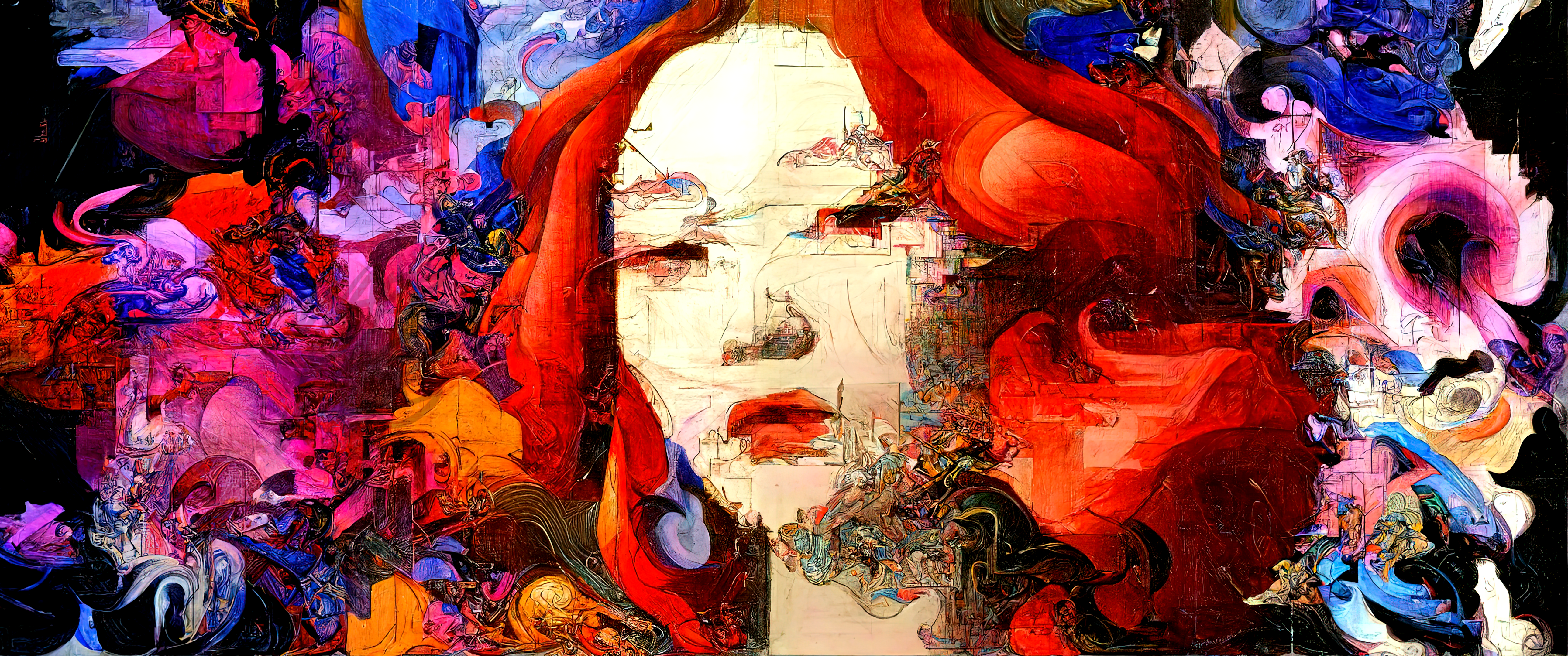 A face in an artificial dream 14