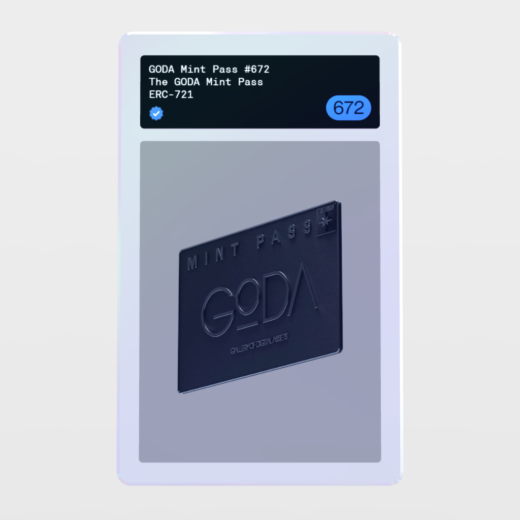 Minter Token - The GODA Mint Pass #672