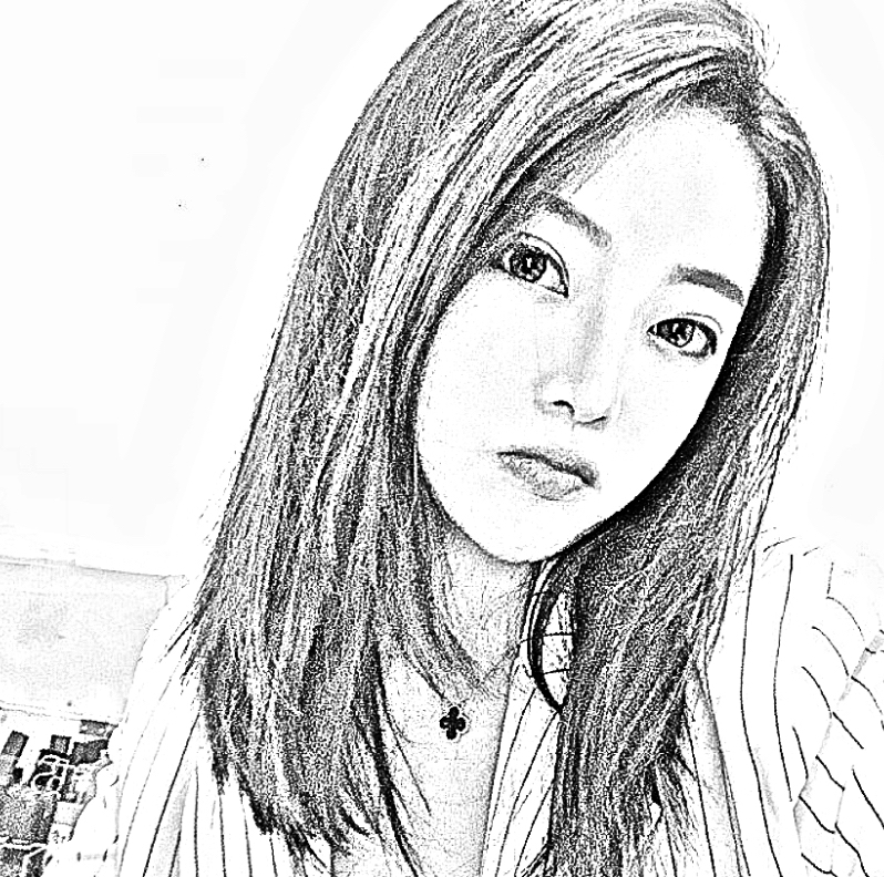美女素描畫 . 1