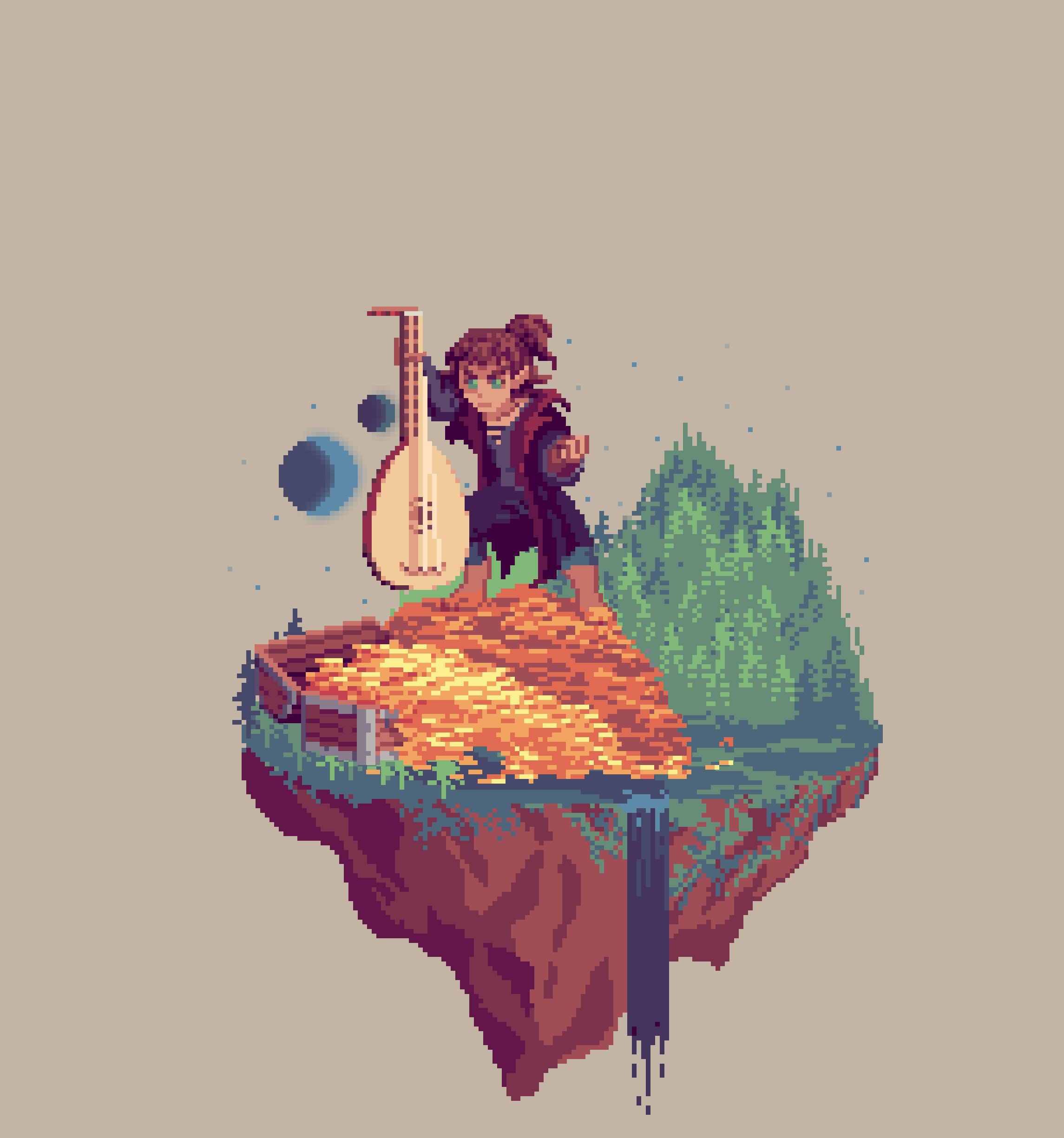 Toegold Halfling Fable Bard from The Forest