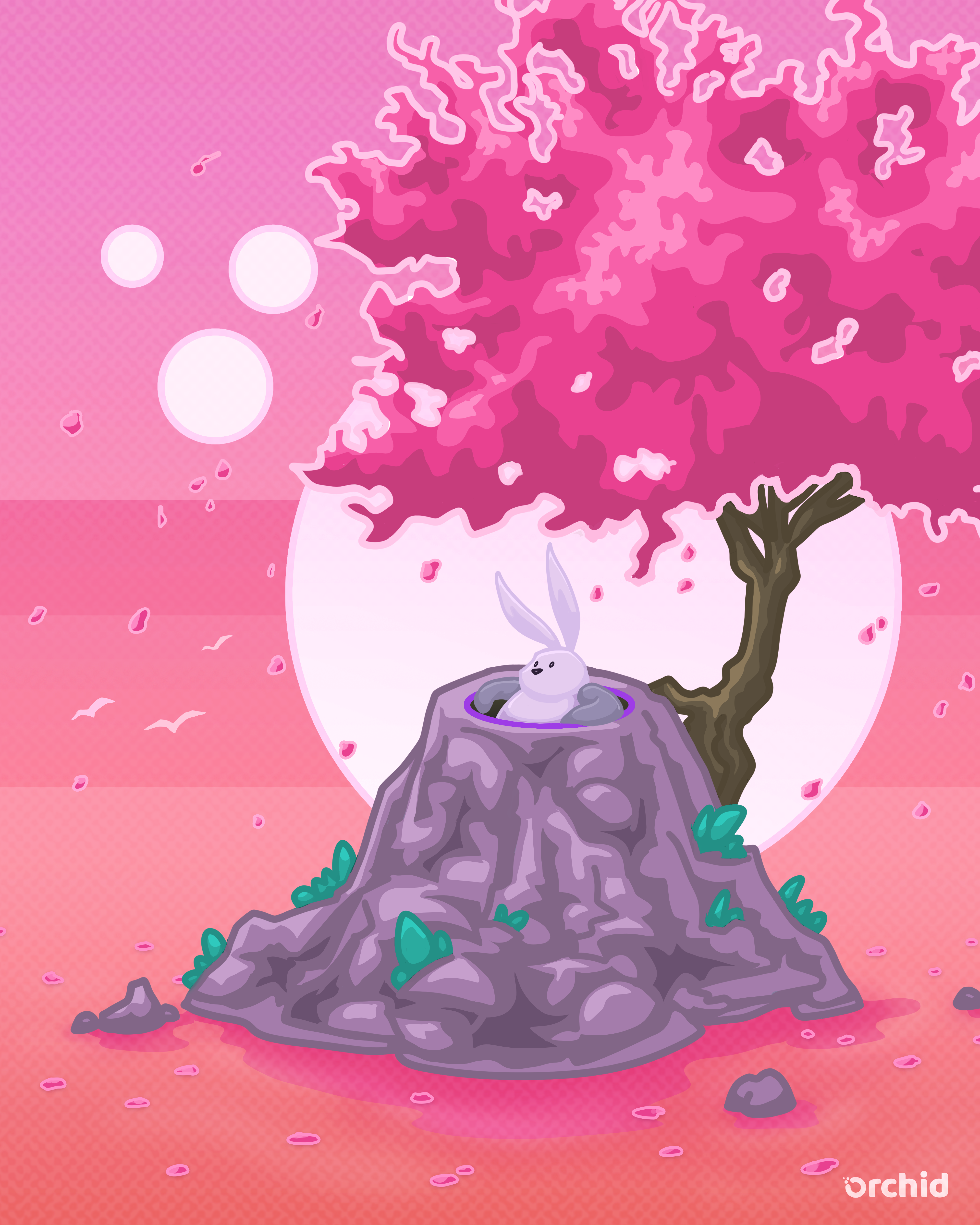 Paula Under a Cherry Blossom