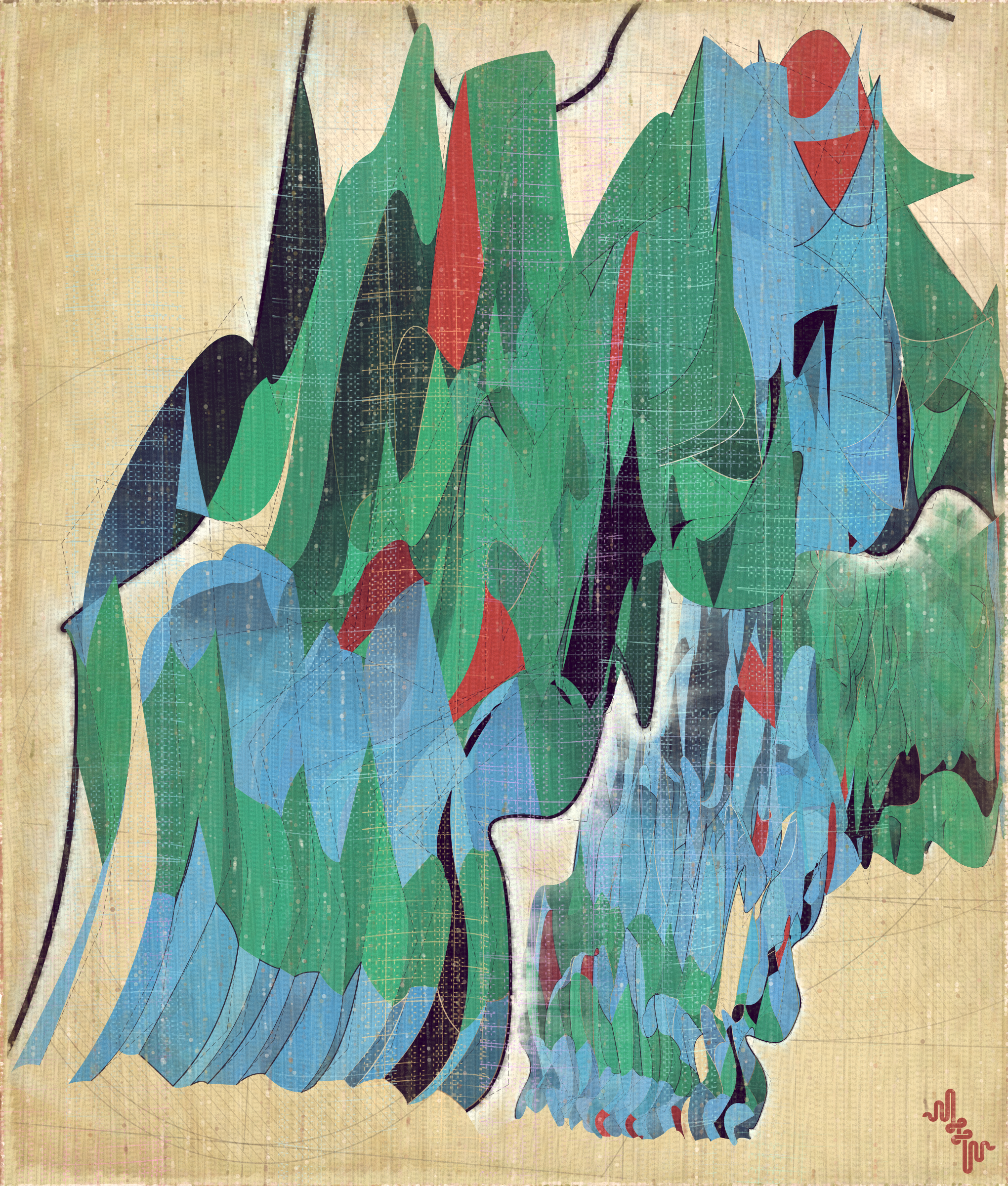 Amplitudes of Canvas #183