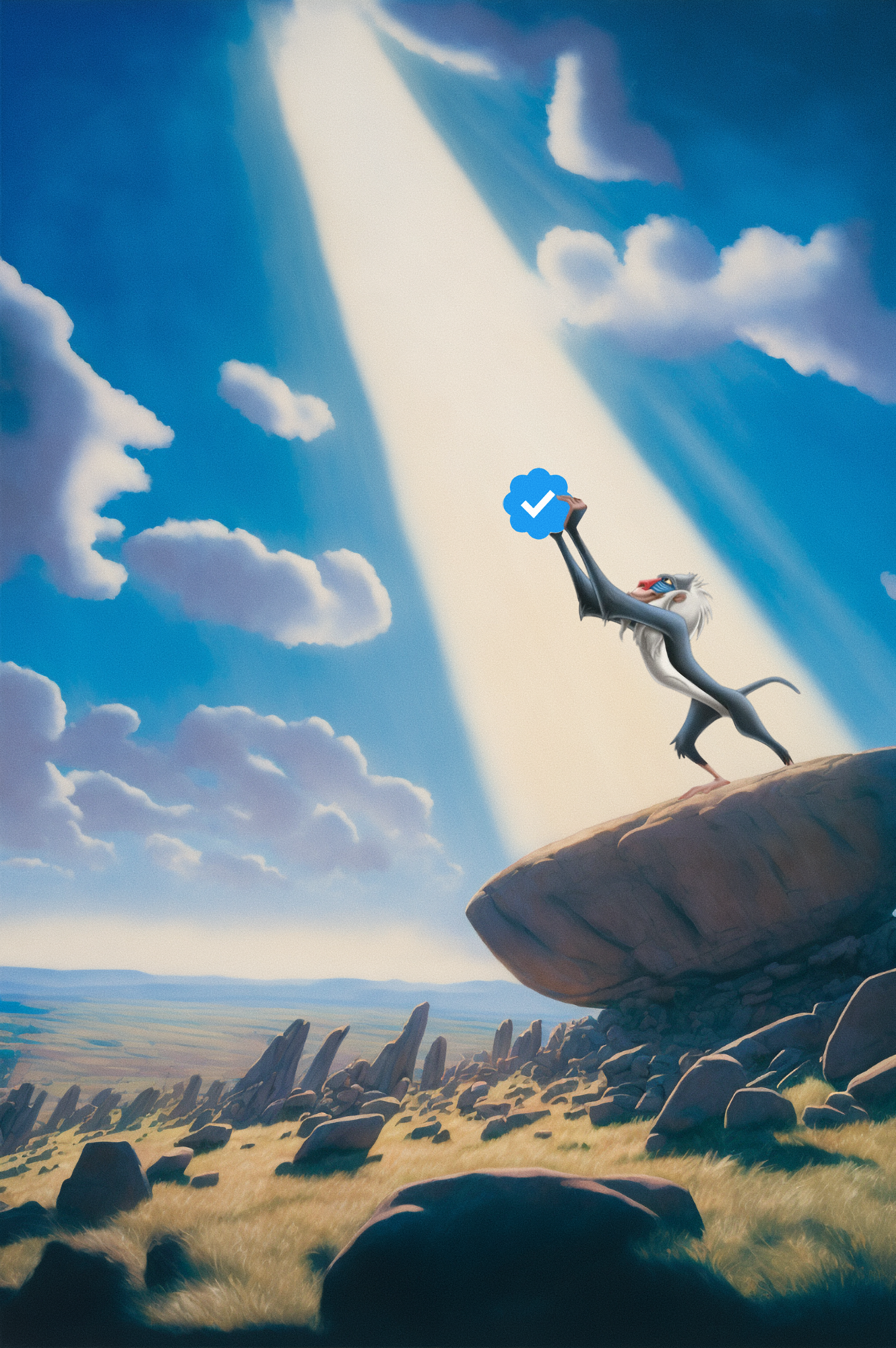 Blue Wavy Circle of Life 4