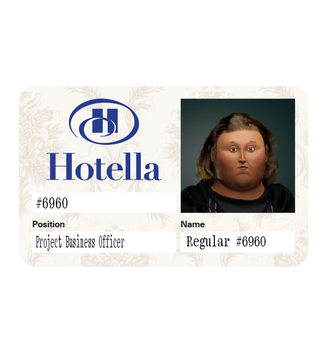 33 Ⓡ / week, Hotella