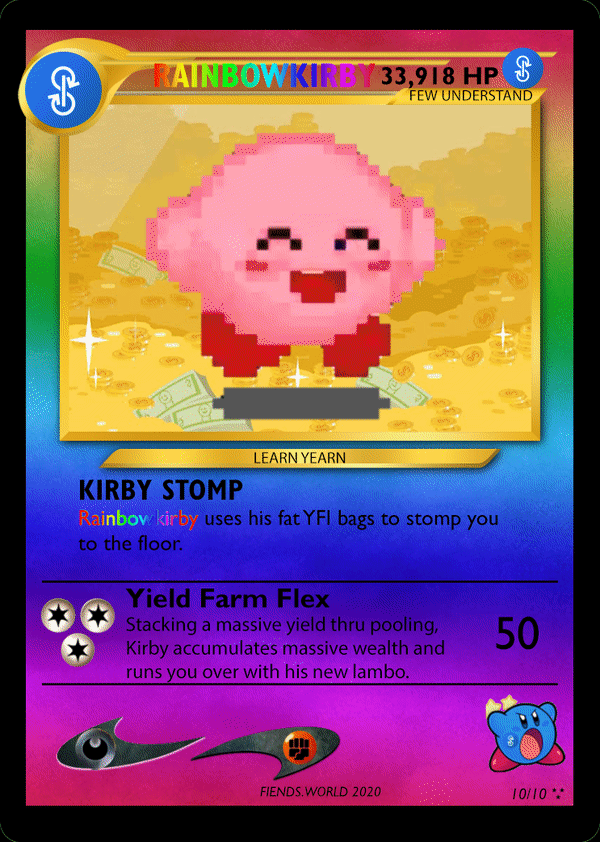 Rainbowkirbymon Card