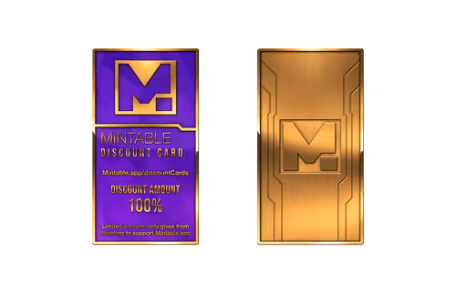 Mintable Discount cards