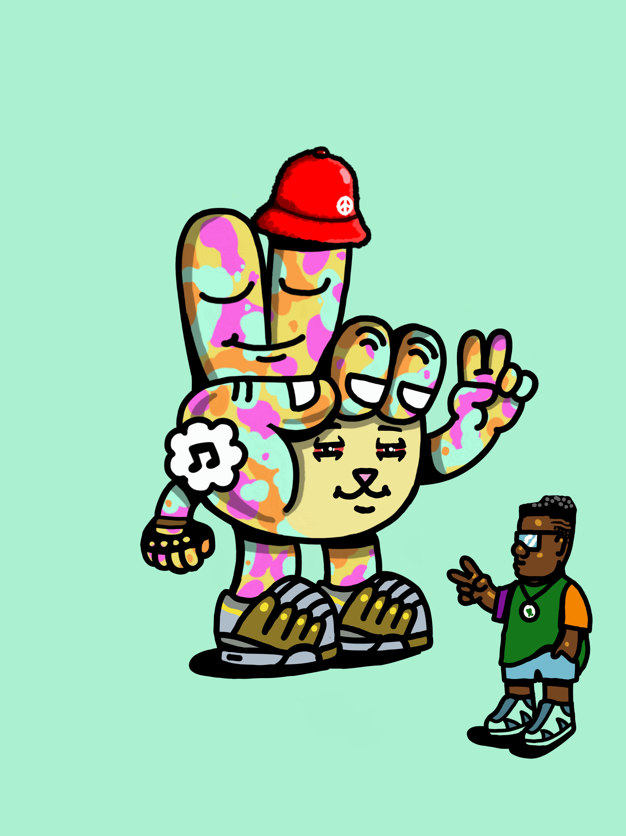 PEACE RABBIT #4812