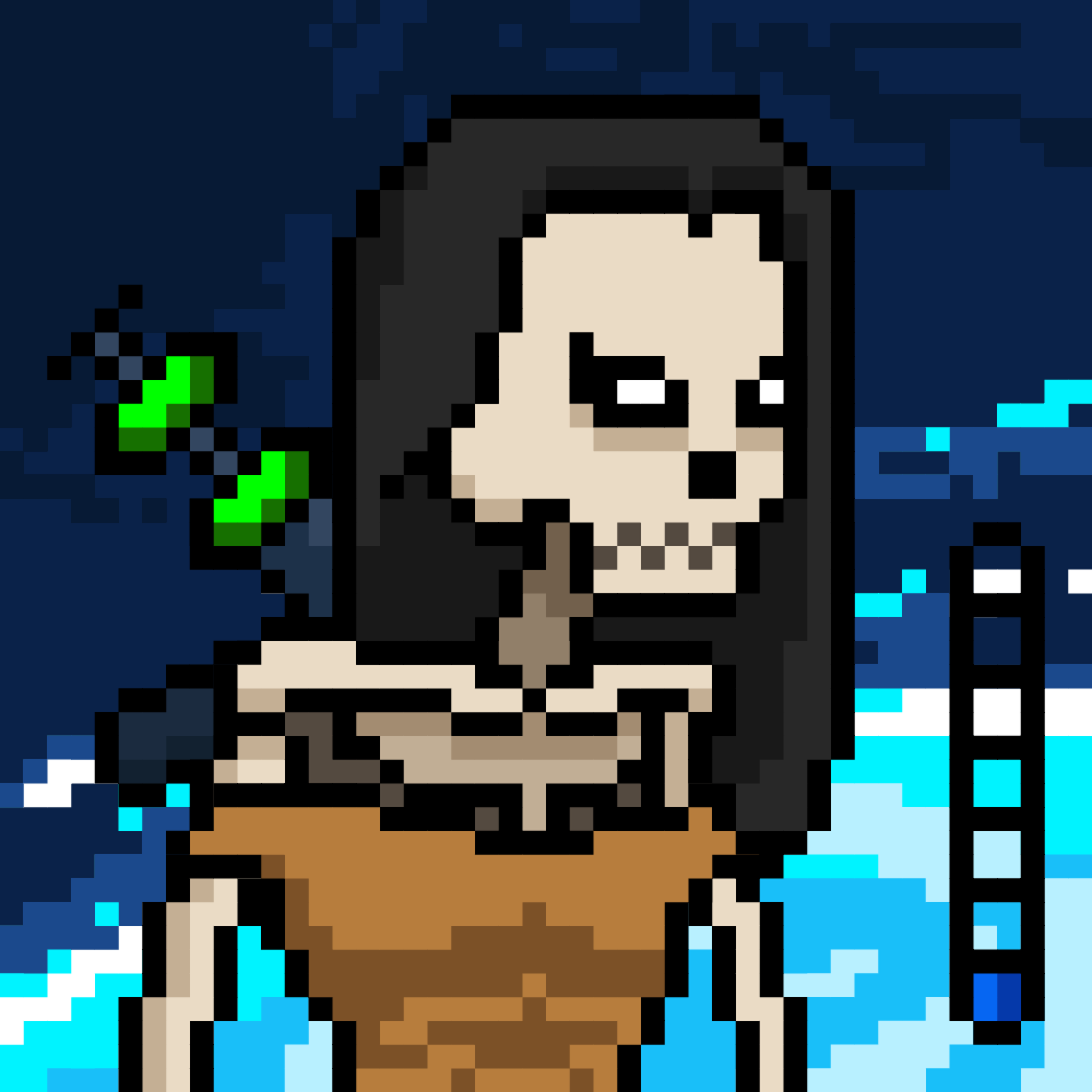 Ordinal Ladies Skull #4088