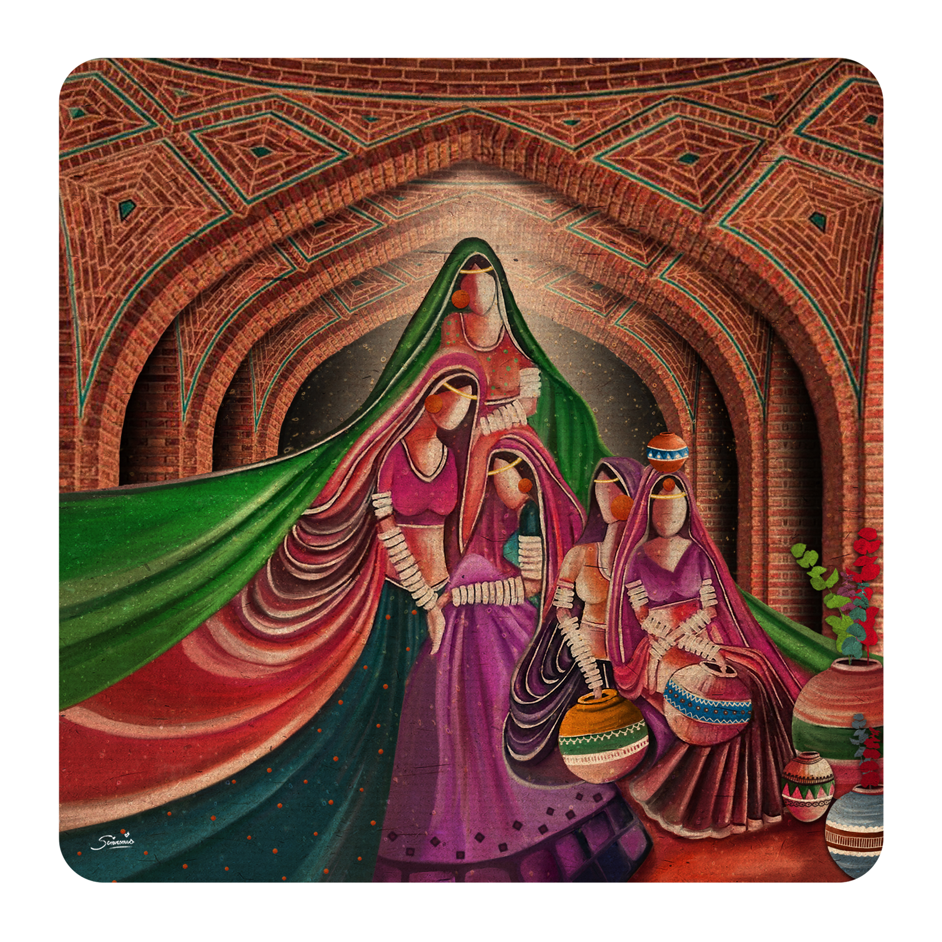 Indian woman in Persia