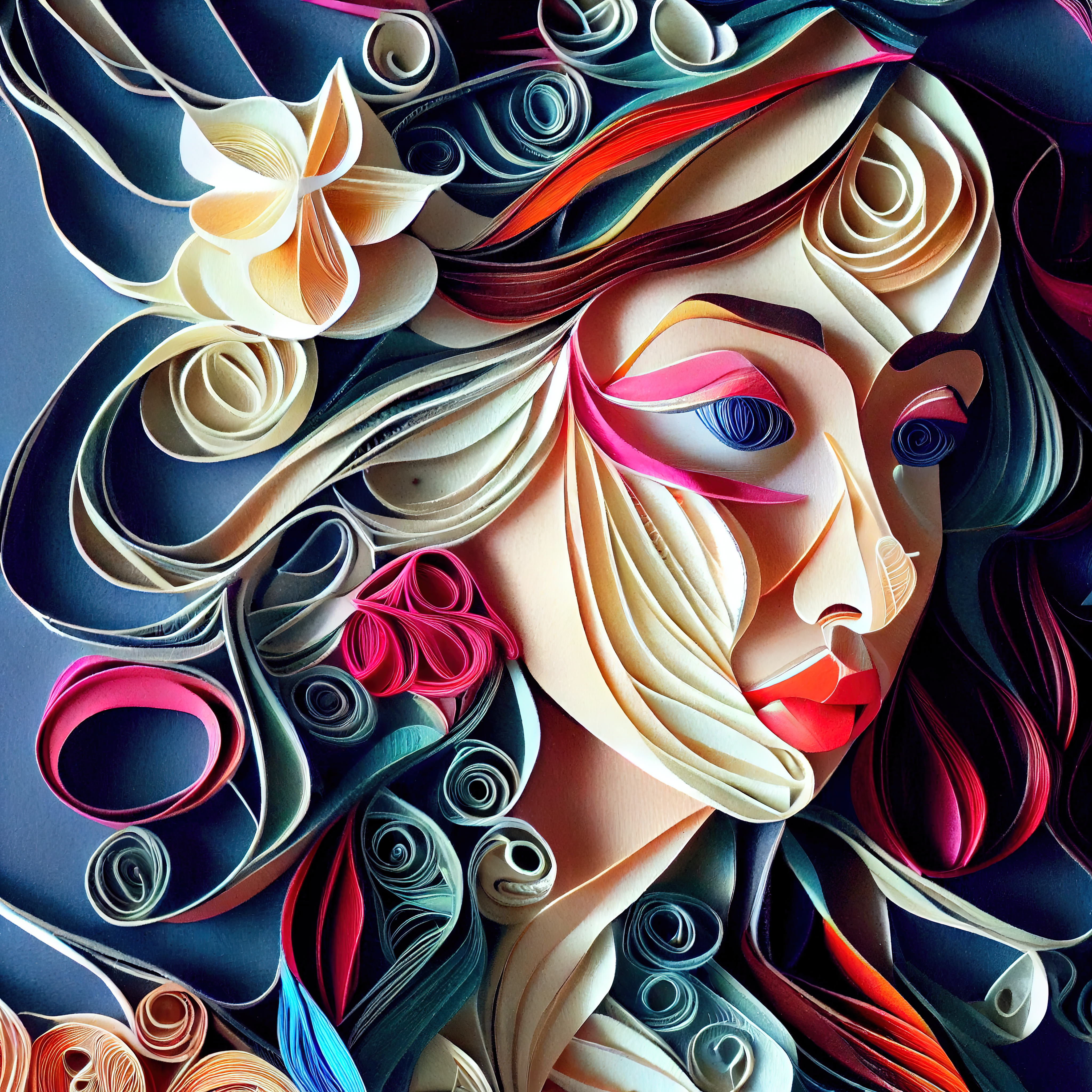 Lady made of paper #2