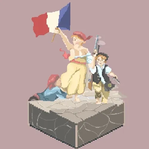 Masterpiece art on isometric tiles #17