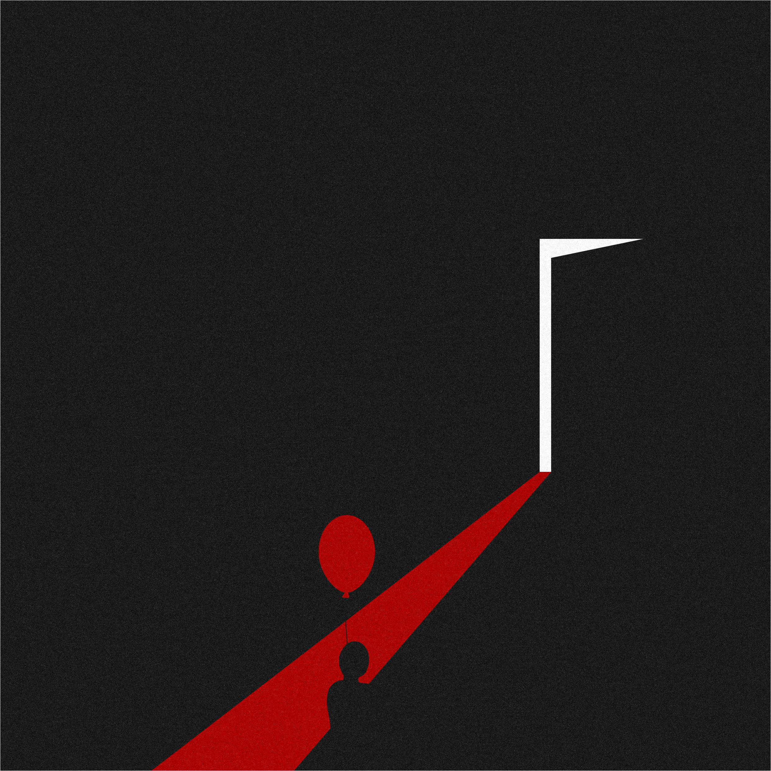 The boy in the dark room