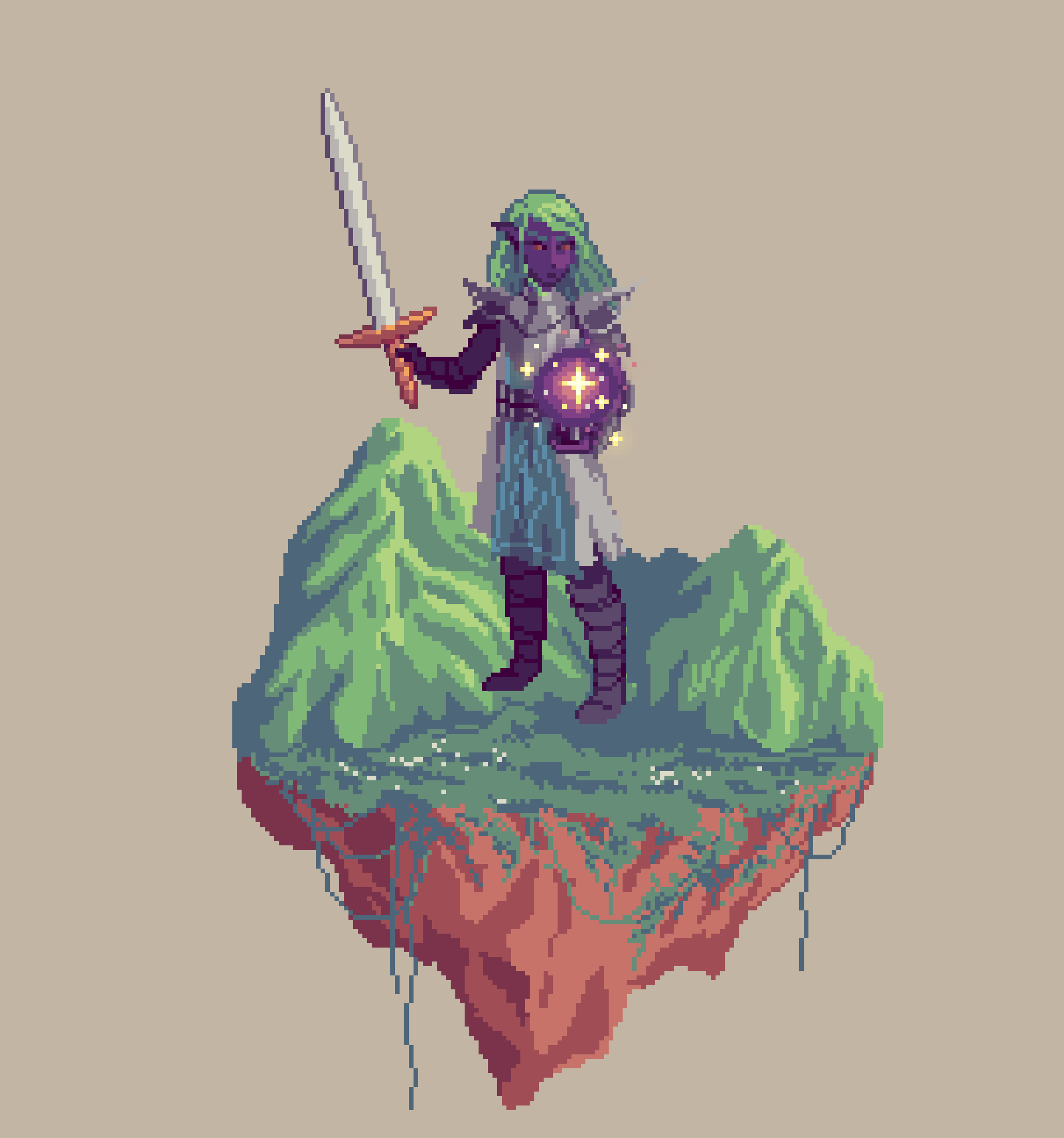 Dusk Elf Mystic Warlock from The Mountains