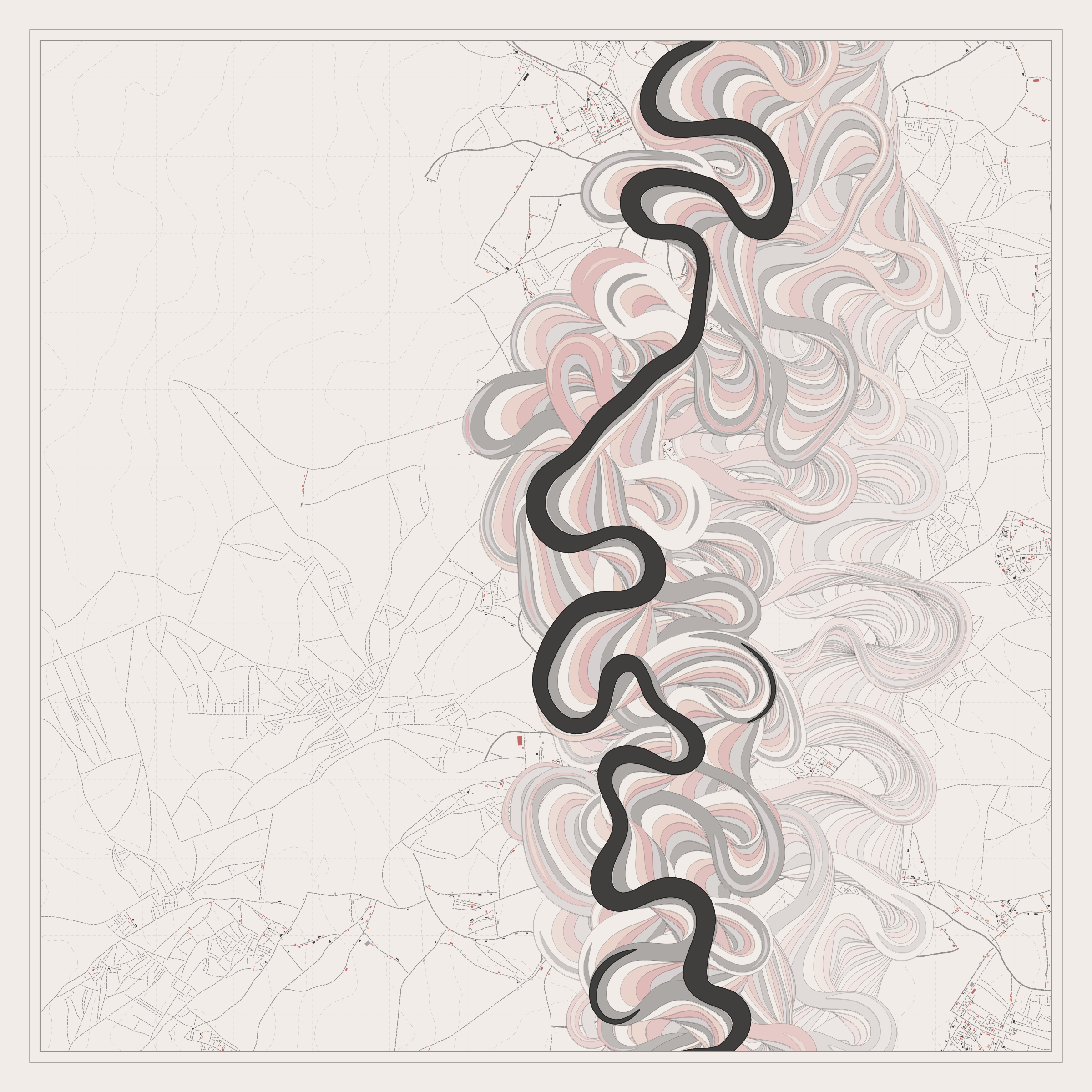 Ancient Courses of Fictional Rivers #50