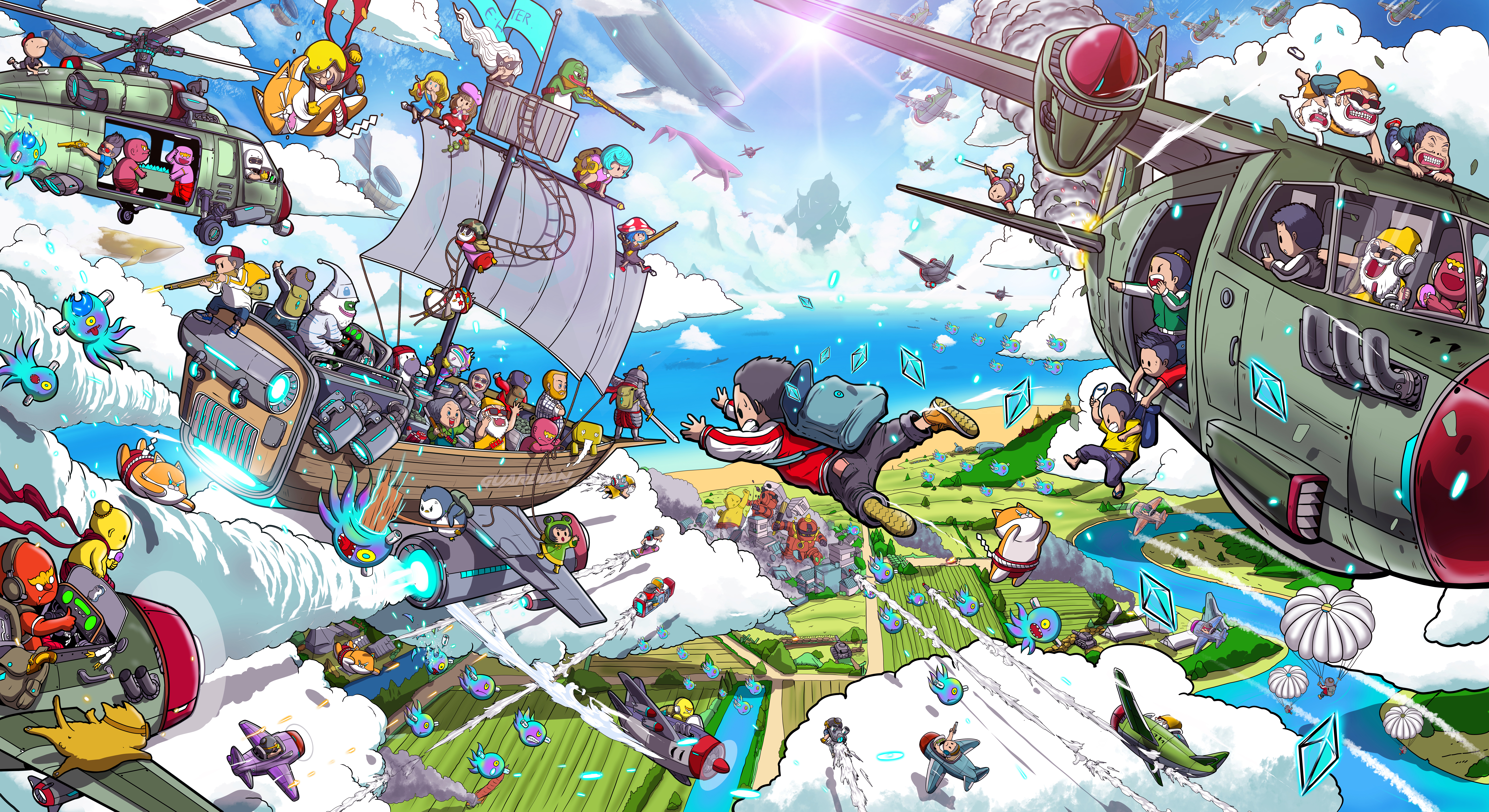 E-hunters Take To The Skies!