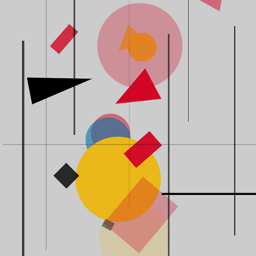 CryptoBauhaus: №18 (get a 8x8 physical print mailed to you with purchase of this NFT)