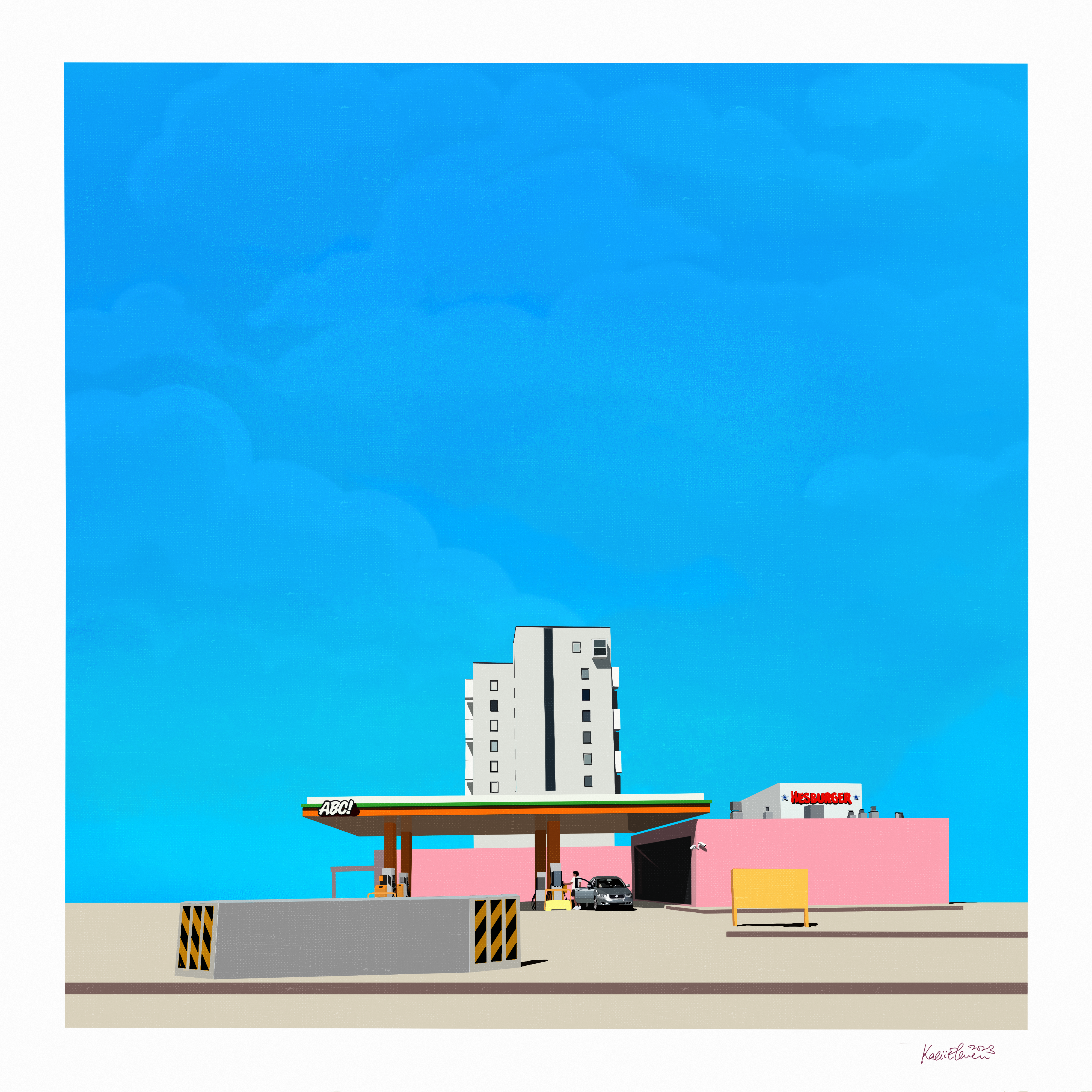 ABC Gas Station (Blue)