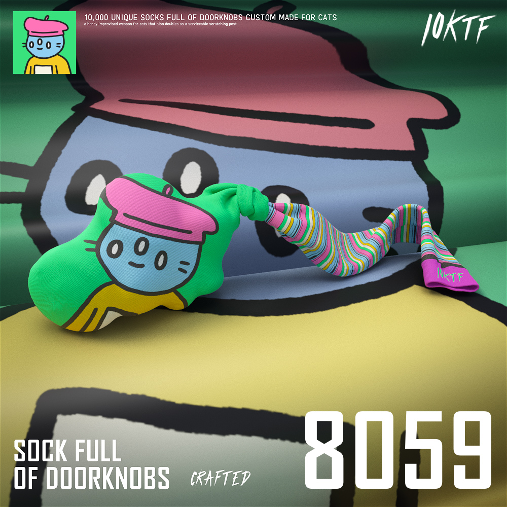Cool Sock Full of Doorknobs #8059