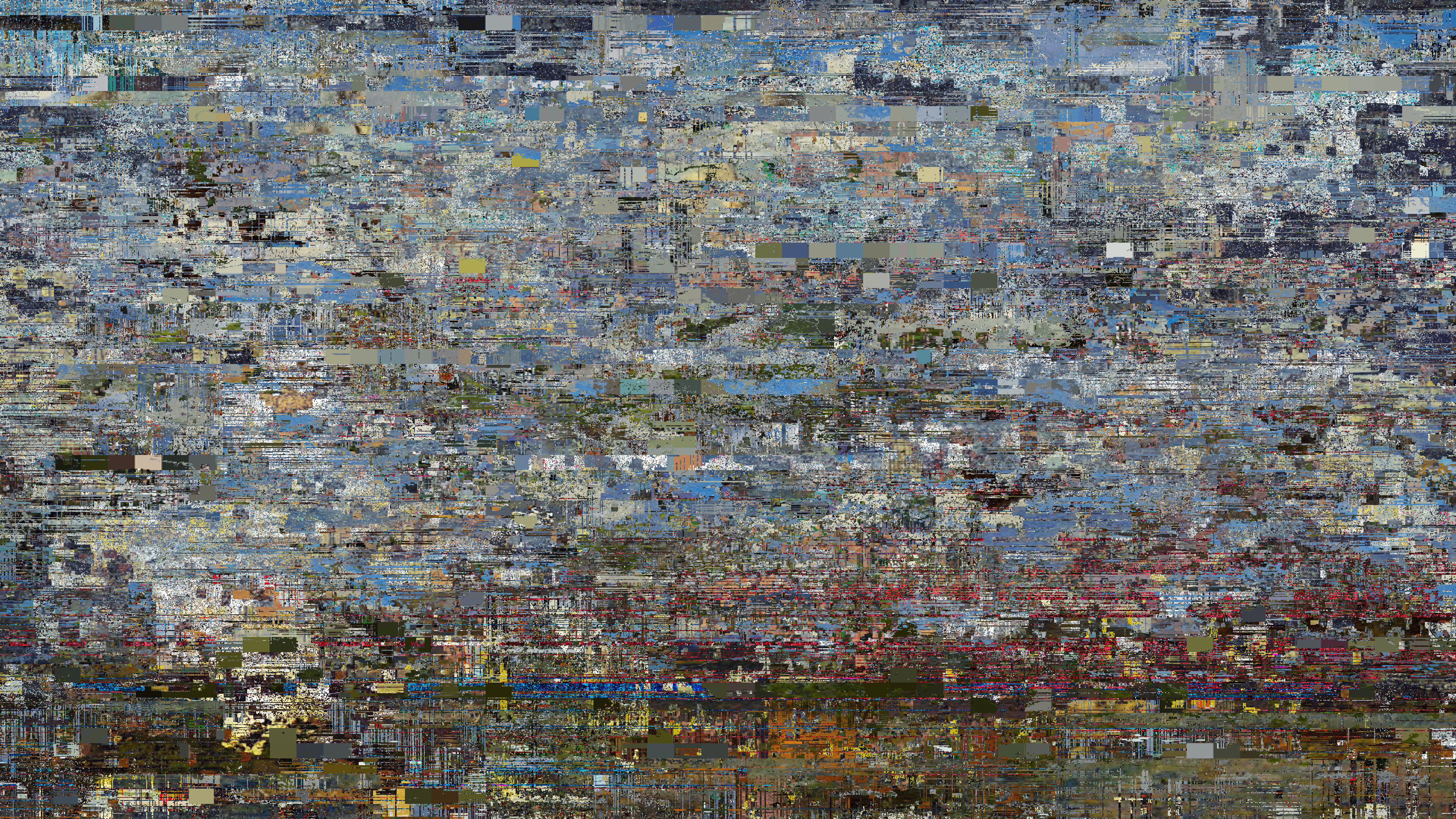 A mantle of emerald green pixels 