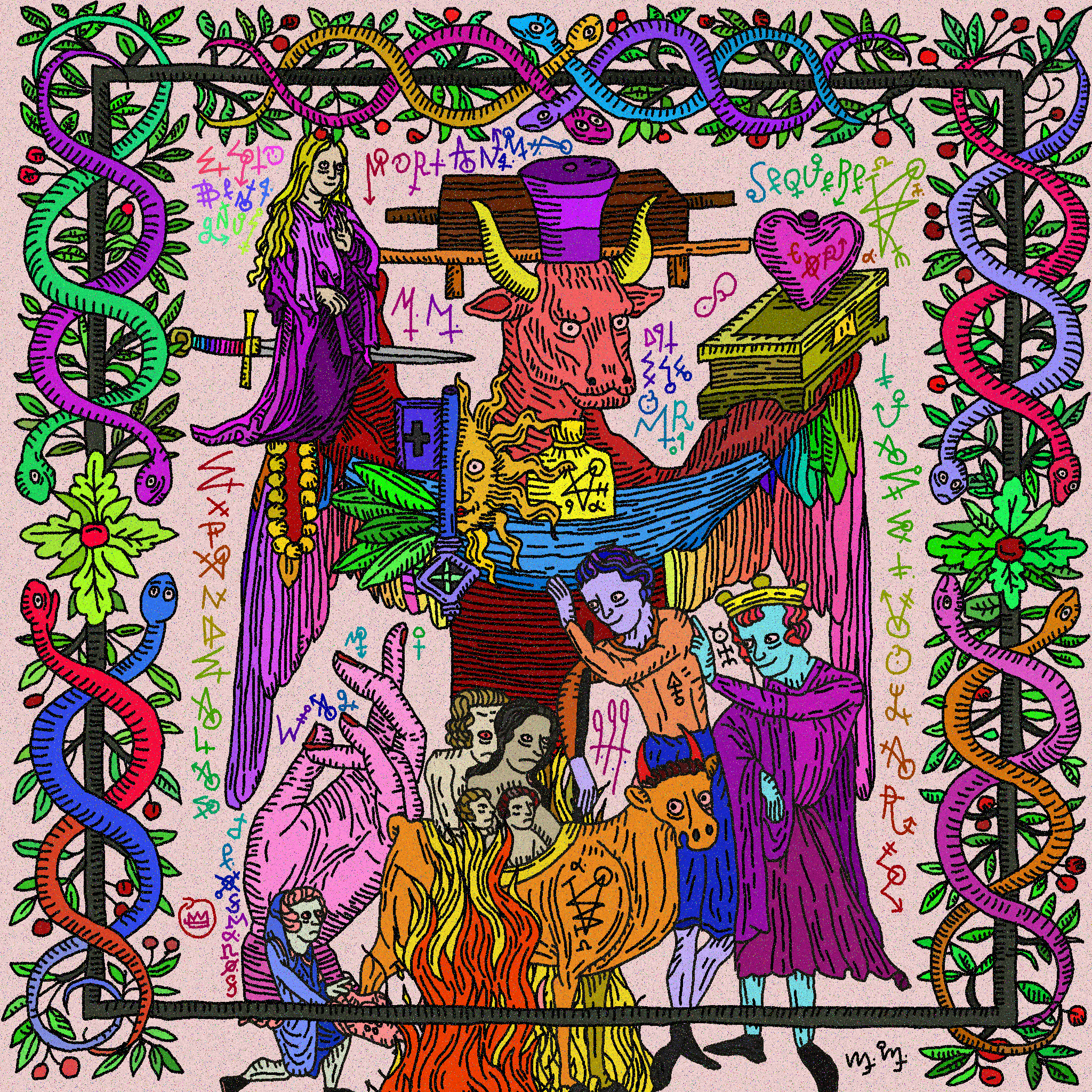 Bull enriched with death