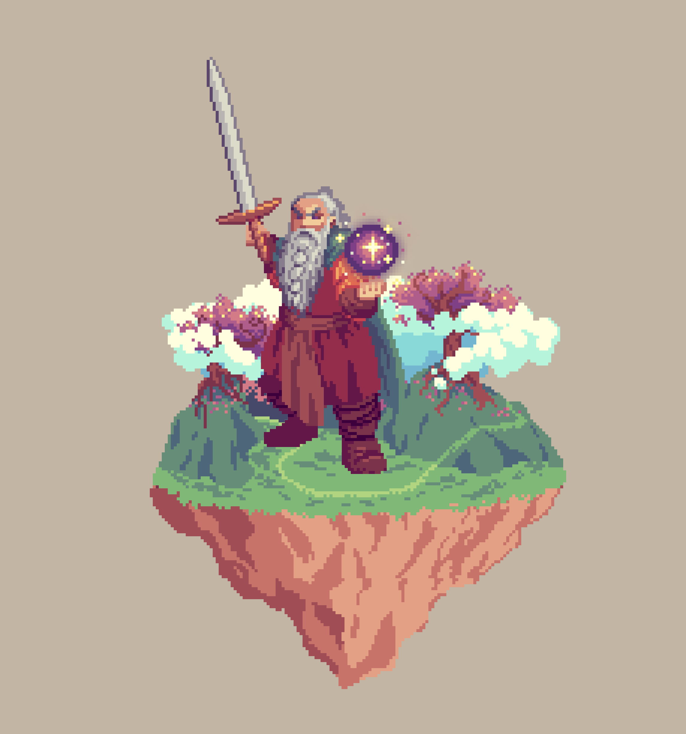 Silver Dwarf Mystic Warlock from The Glade