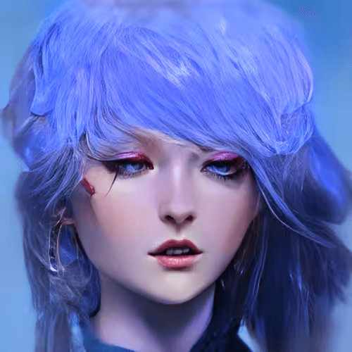 purple girl