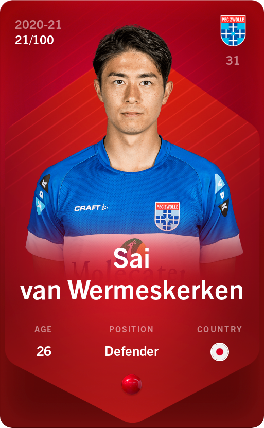 Sai van Wermeskerken 2020-21 • Rare 21/100