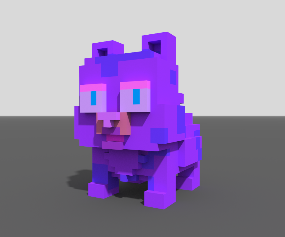VOXEL CAT #012