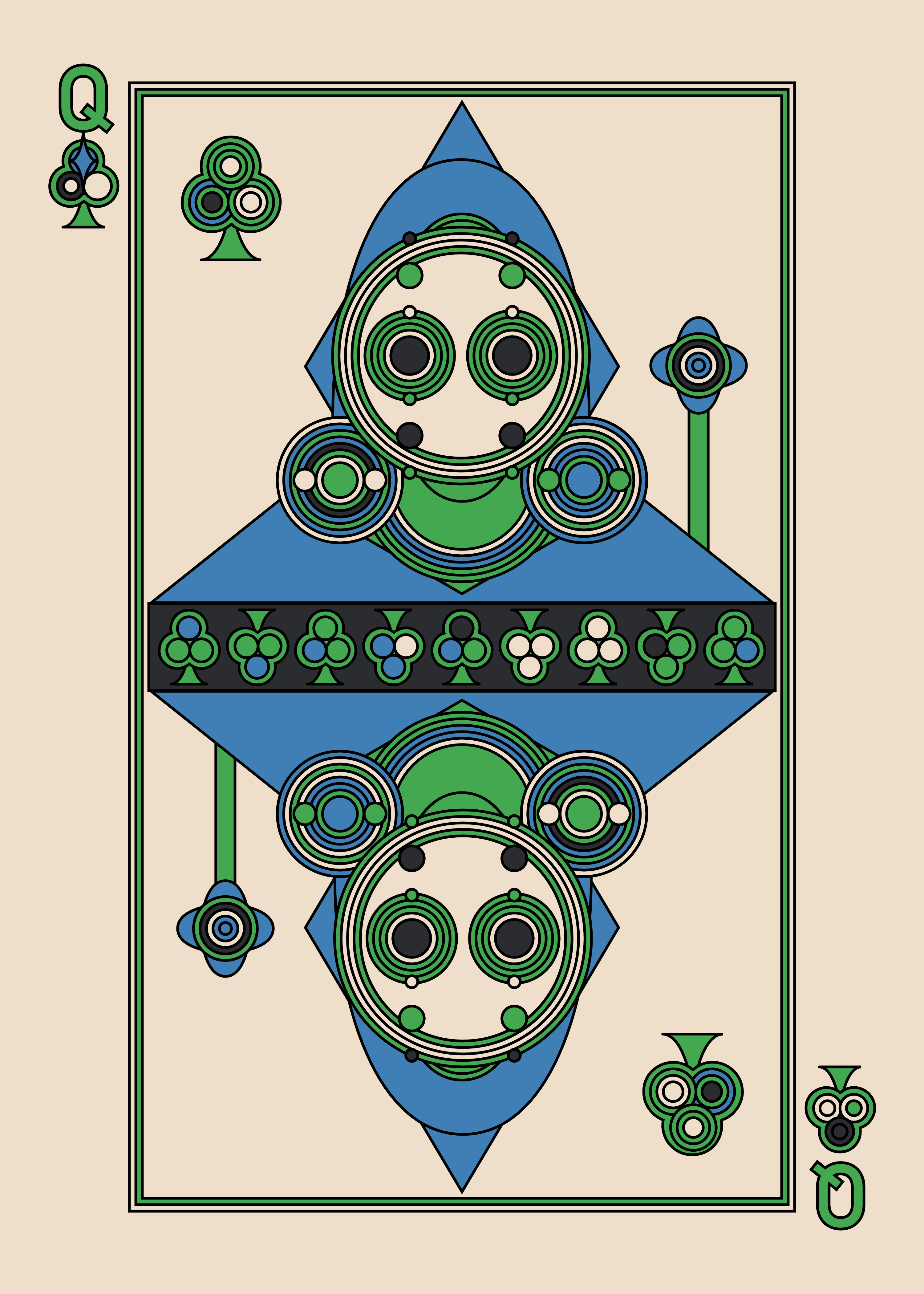 Queen of Clubs Light