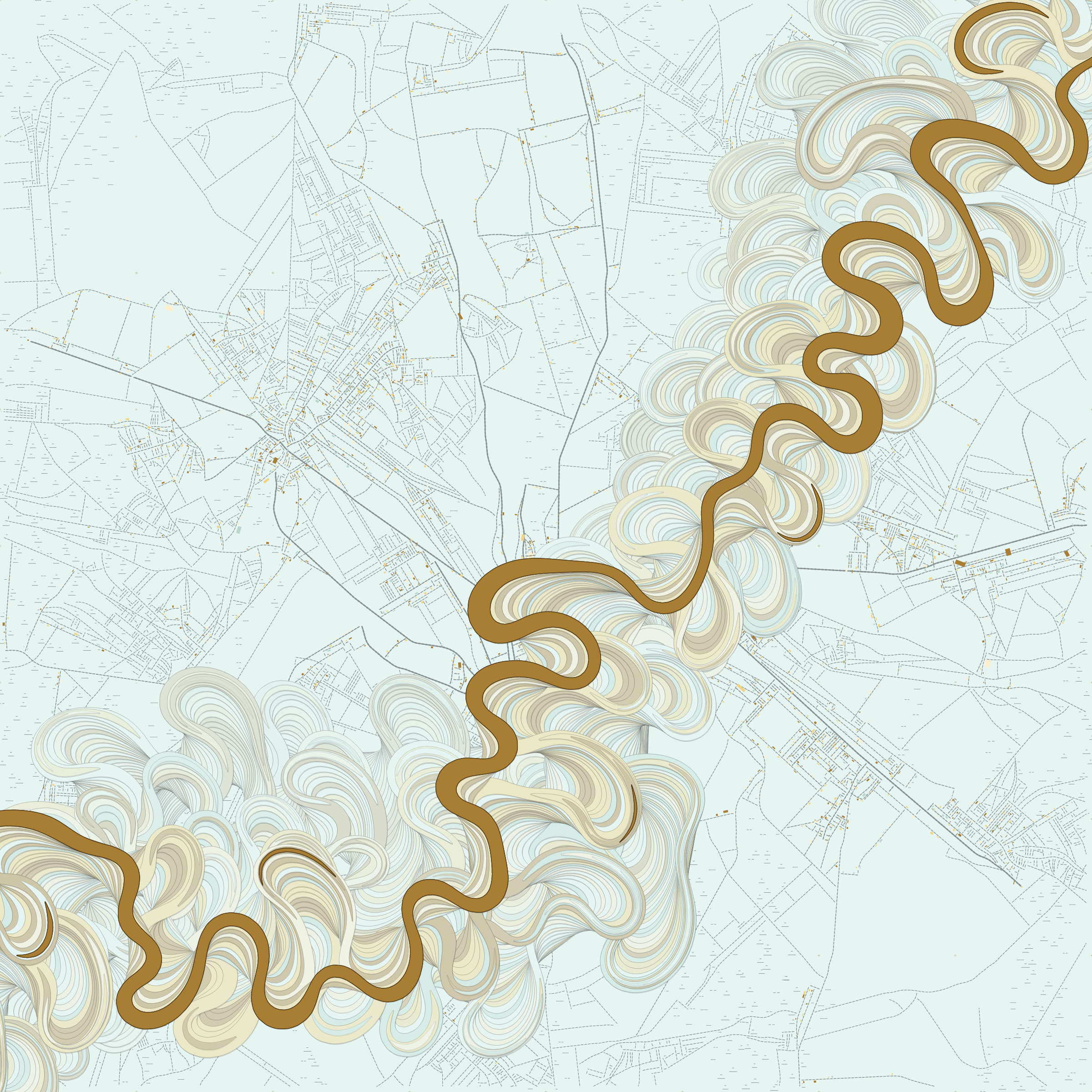 Ancient Courses of Fictional Rivers #761