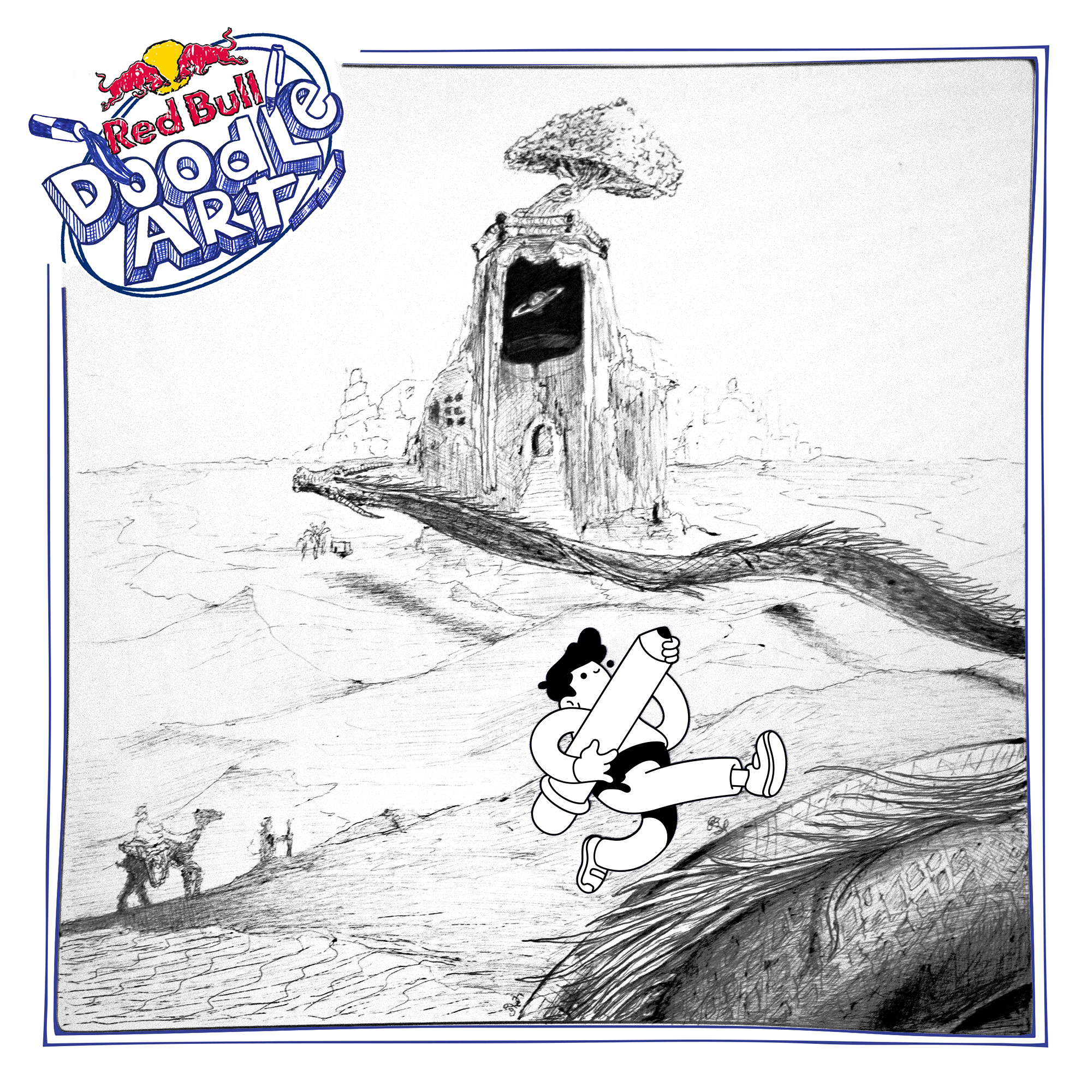 Red Bull Doodle Art Collection mentored by Burnt Toast #9933/12935