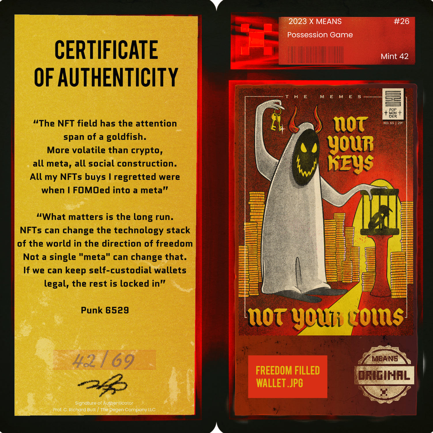 Freedom filled Wallet