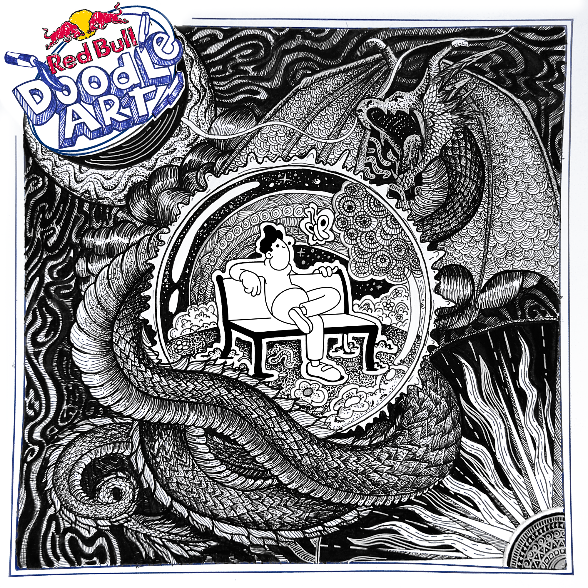 Red Bull Doodle Art Collection mentored by Burnt Toast #4803/12935