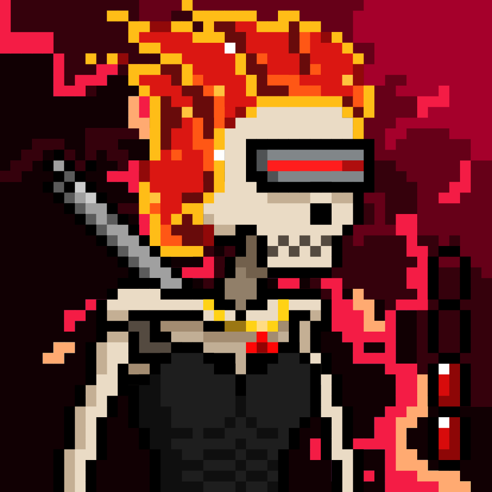 Ordinal Ladies Skull #6284