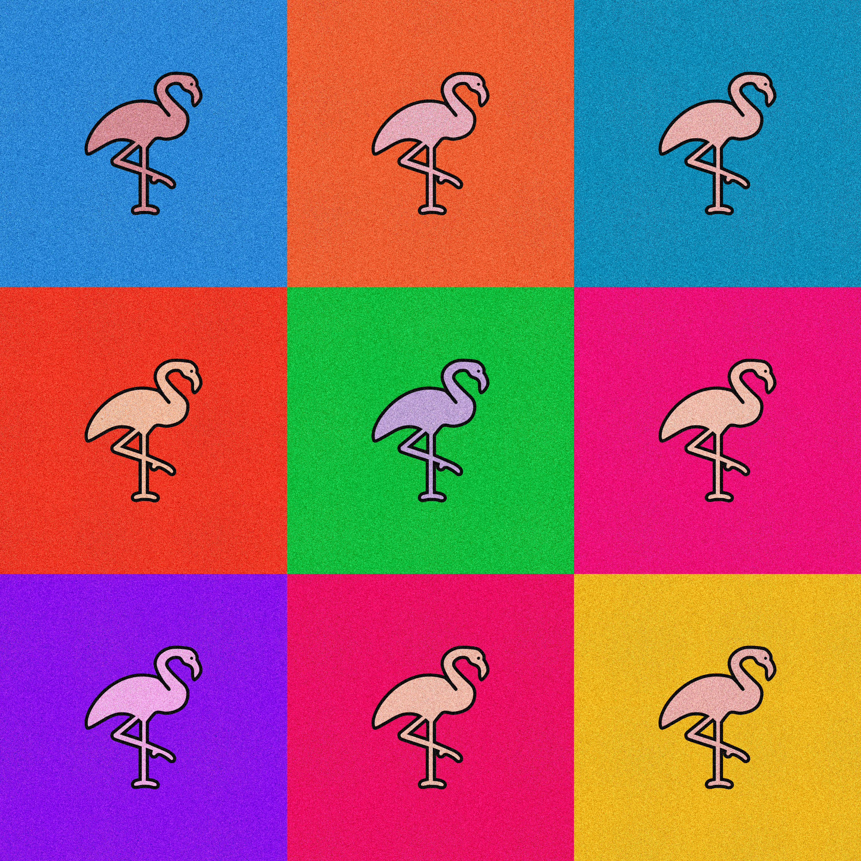 FLAMINGO DIPTYCH
