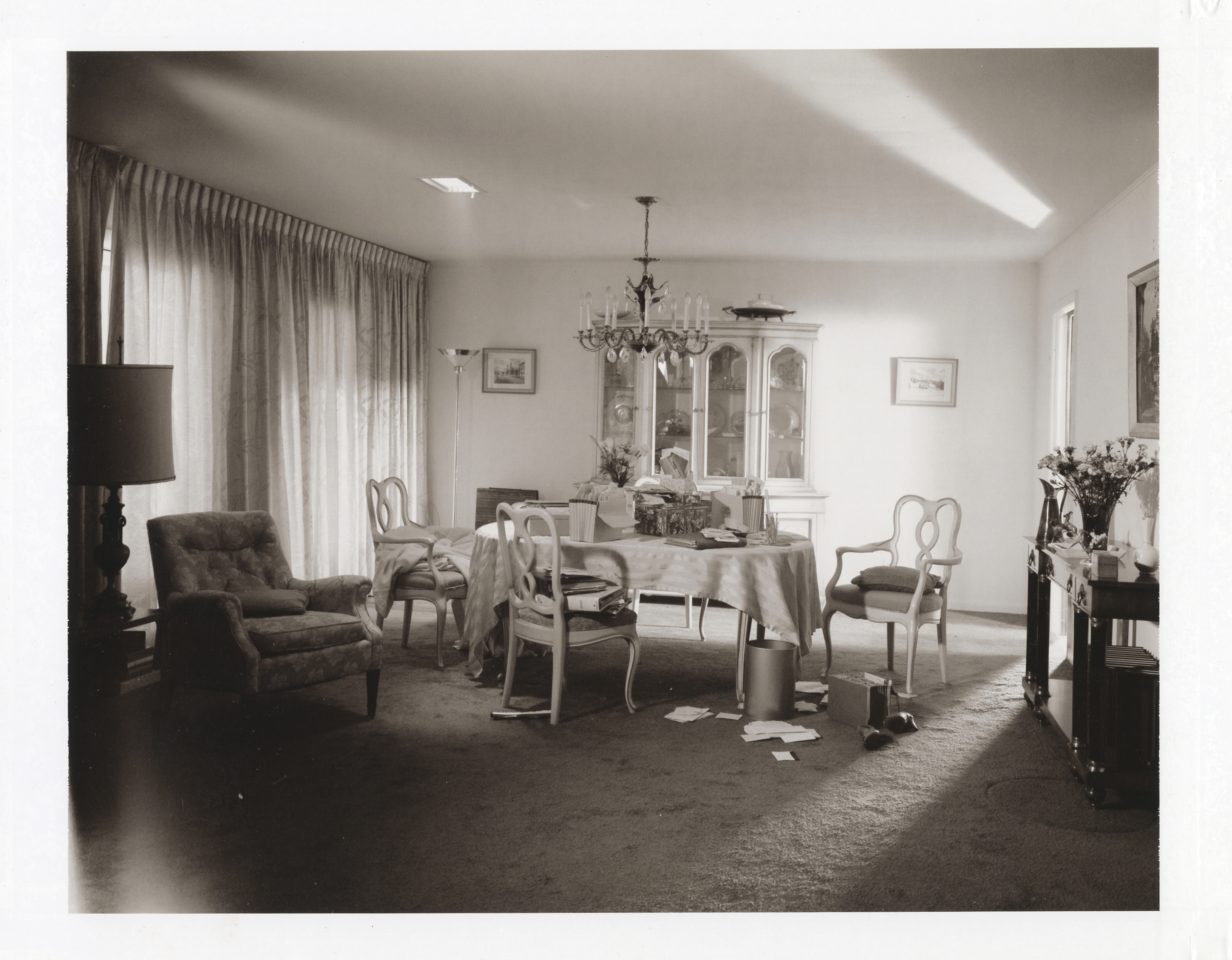 Dream House, 2002, [Baker Dining Room] 8 x 10 Black and White Polaroid Study [No. 4]