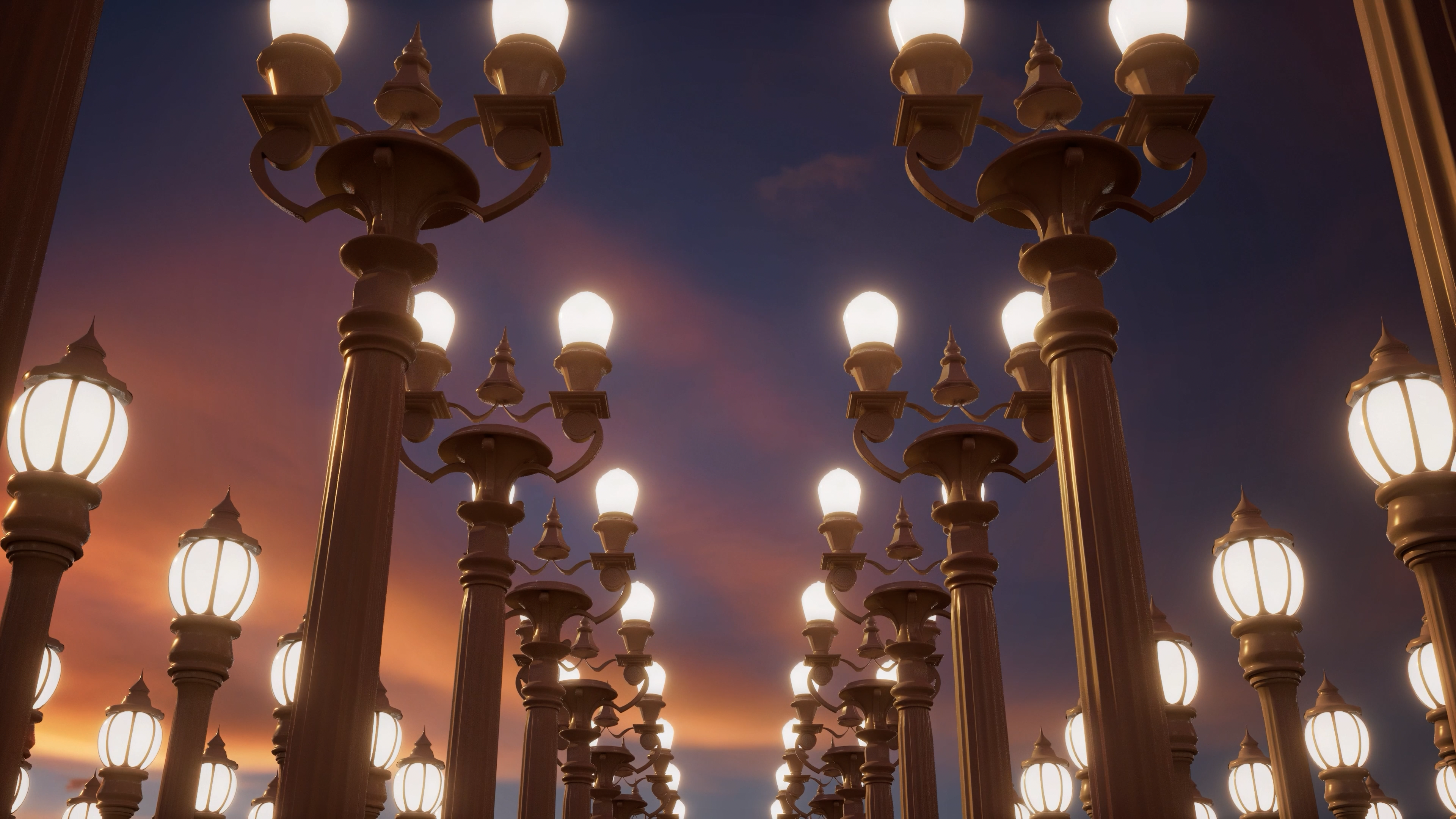 Xanadu Streetlamps: Dusk #12