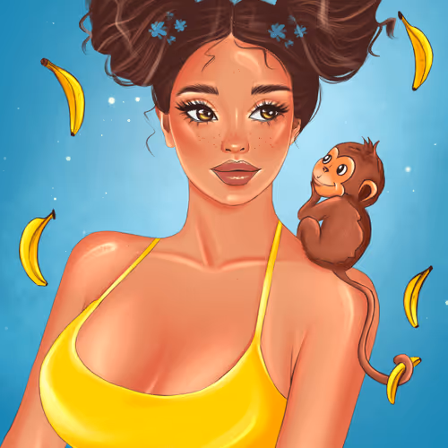 Hanna and her friend Mils